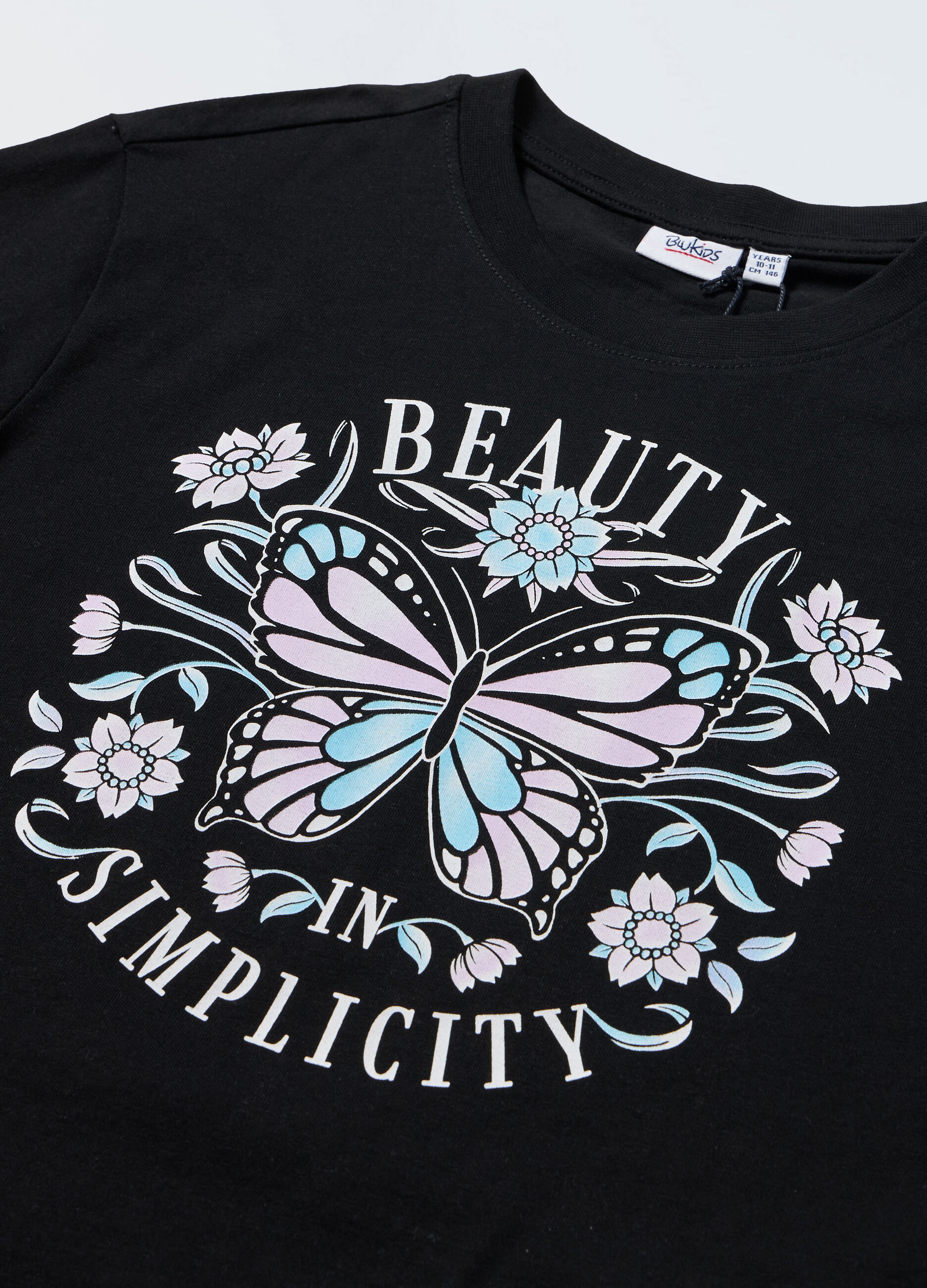 T-shirt in jersey di puro cotone ragazza_1