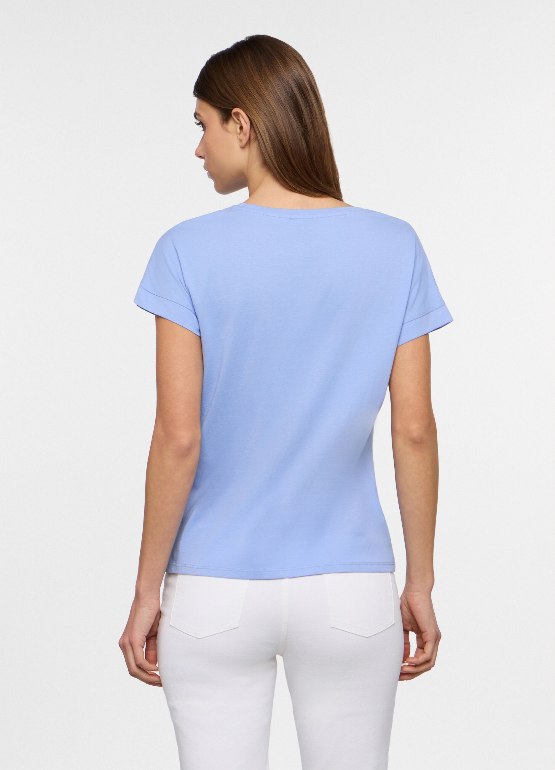T-shirt girocollo donna_1