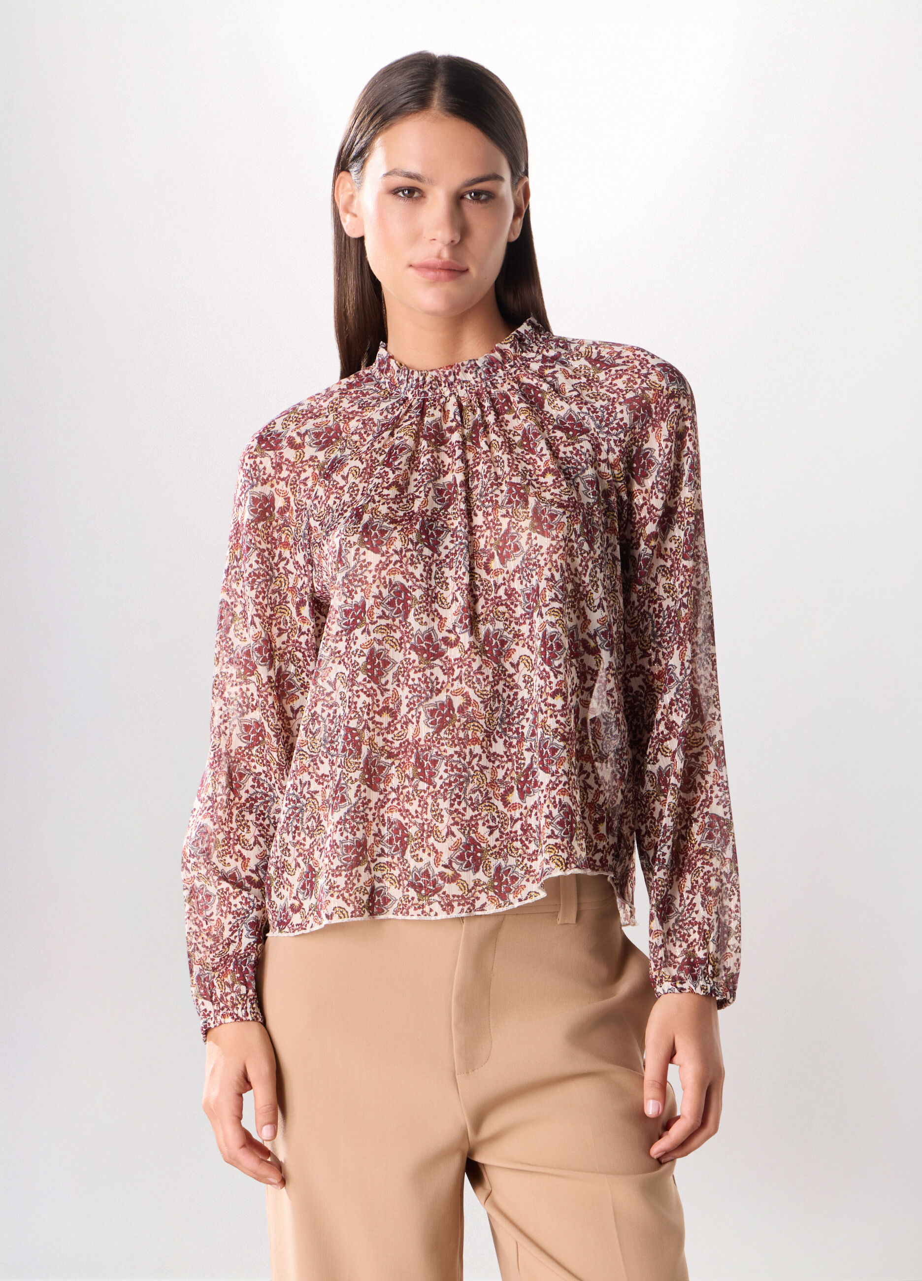 Blusa chiffon donna_0