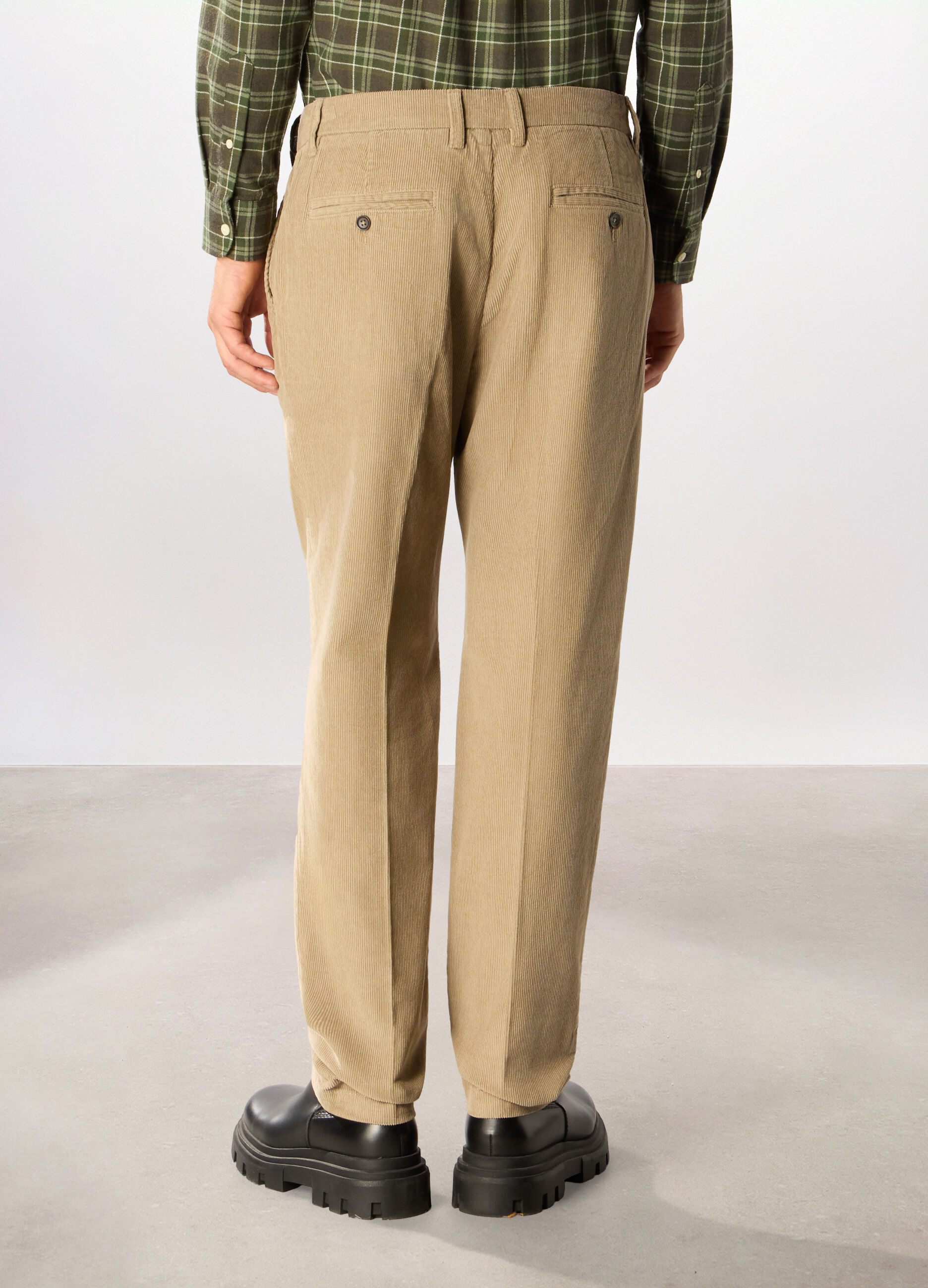 Pantaloni chino in velluto a coste uomo_1