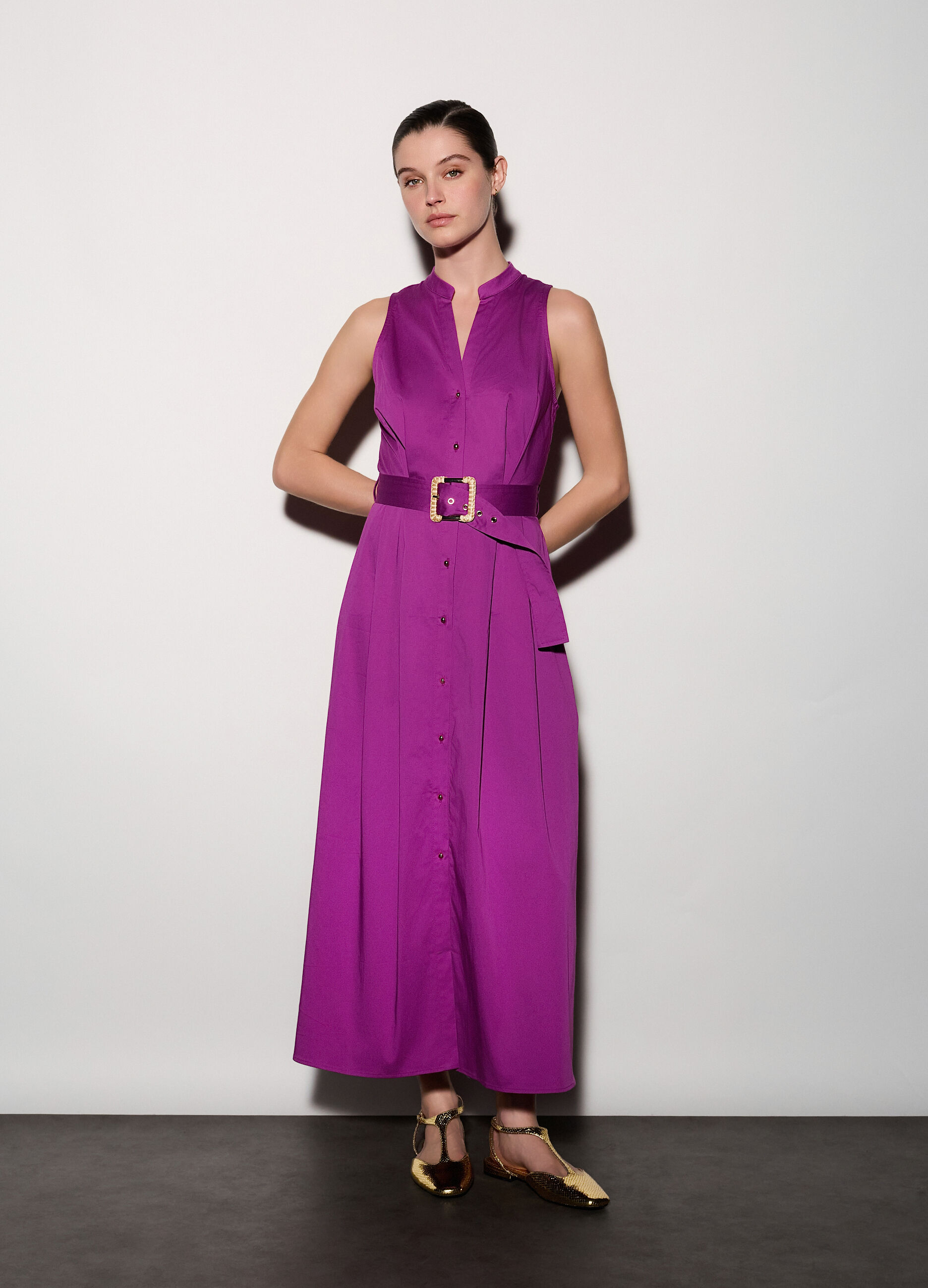 Abito lungo stretch donna_0