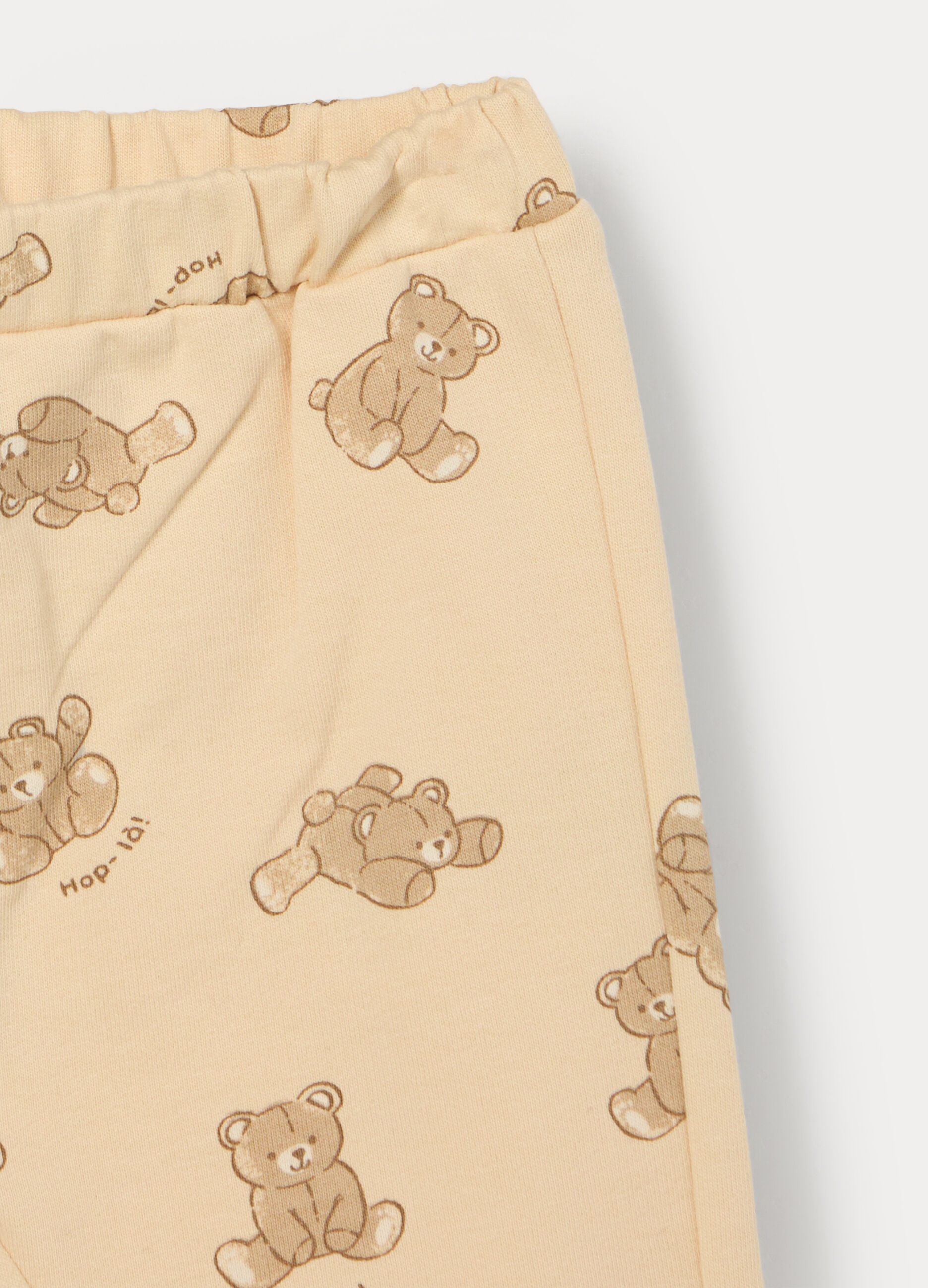 Jogging set in french terry di puro cotone neonato_3