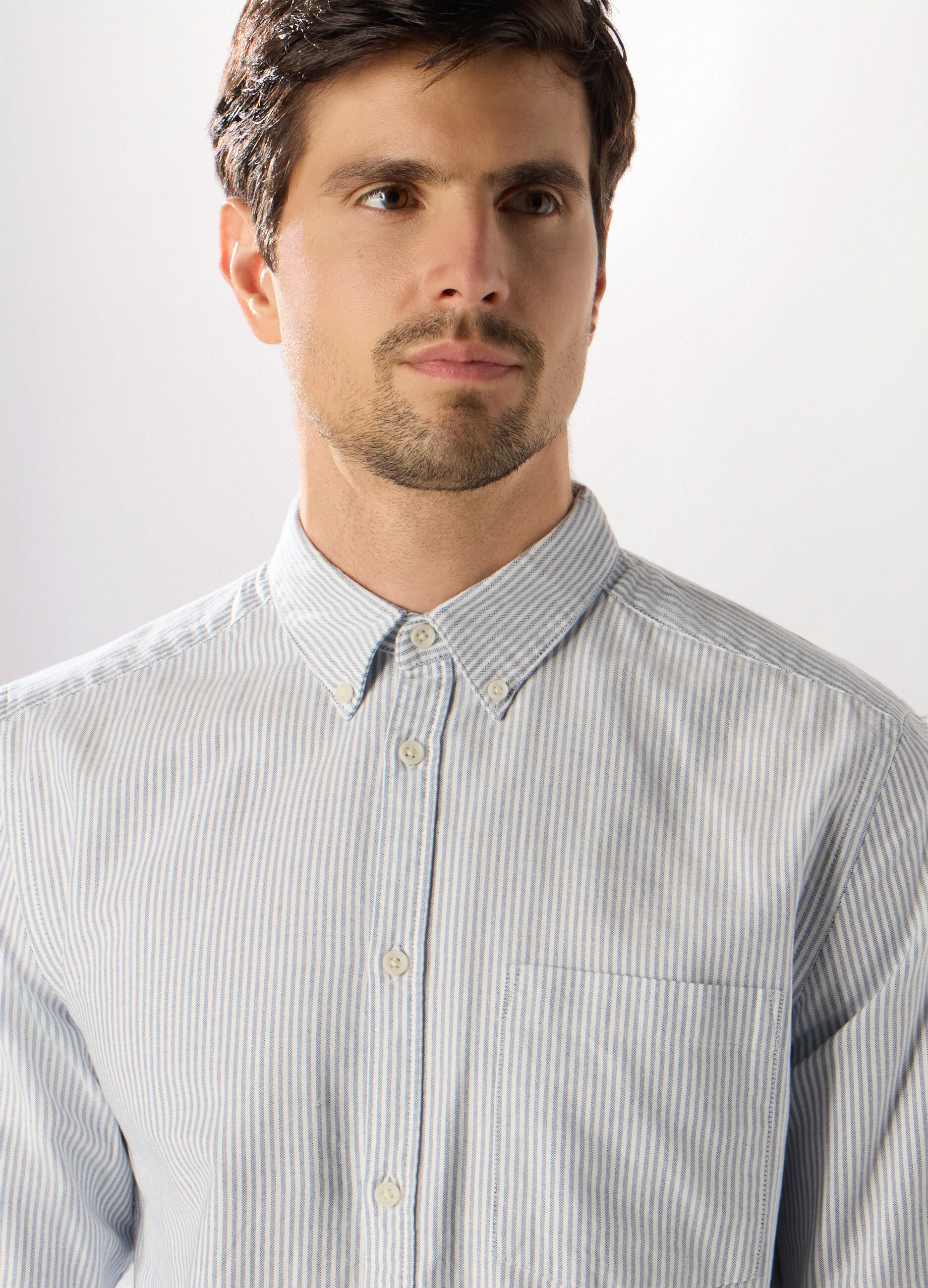 Camicia regular button-down in cotone Oxford uomo