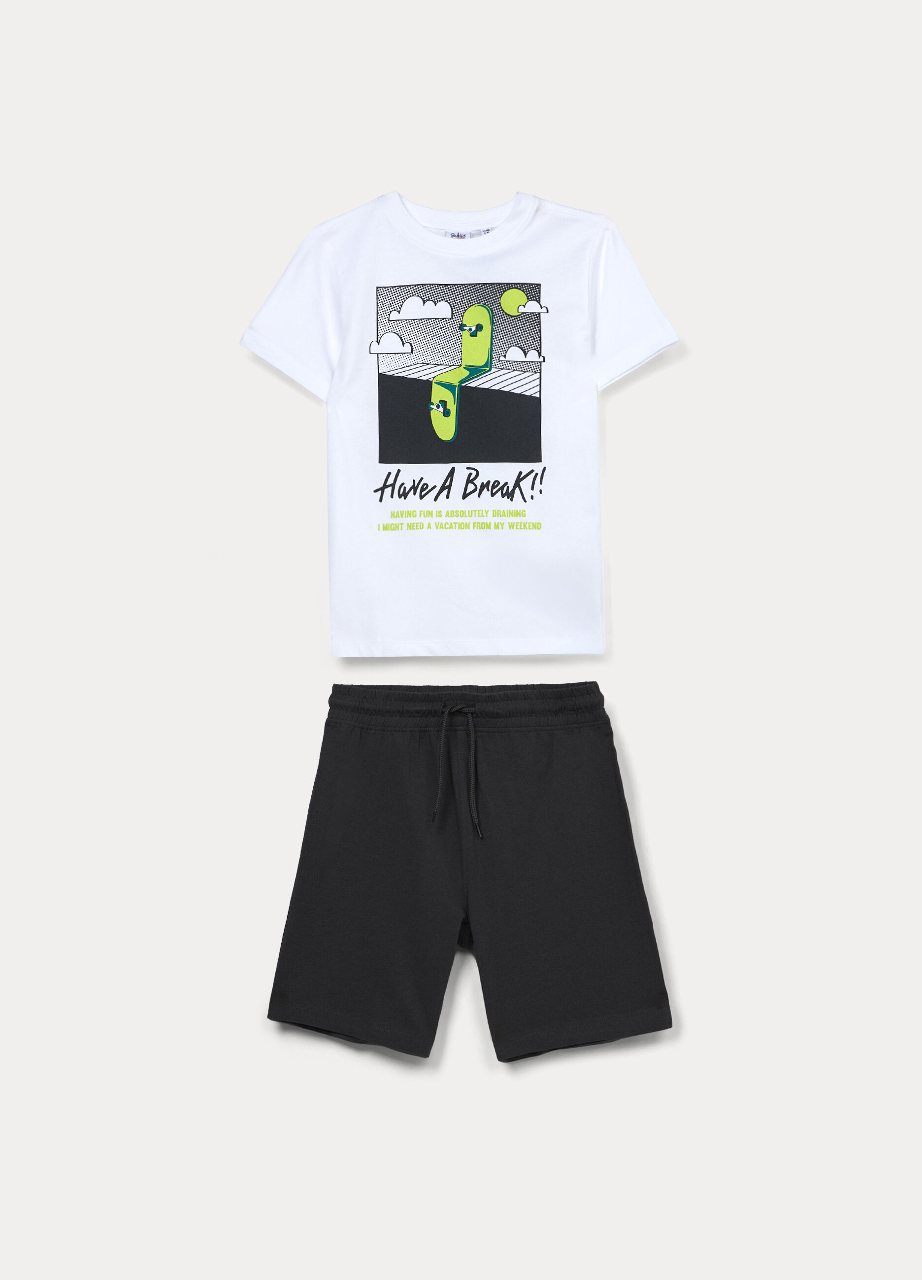 Jogging set in jersey di puro cotone ragazzo_0