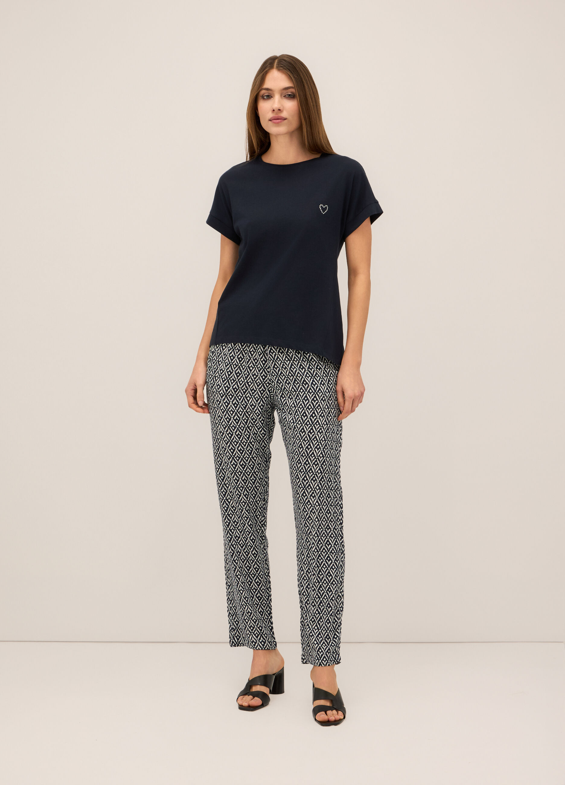 Pantaloni in pura viscosa donna_0