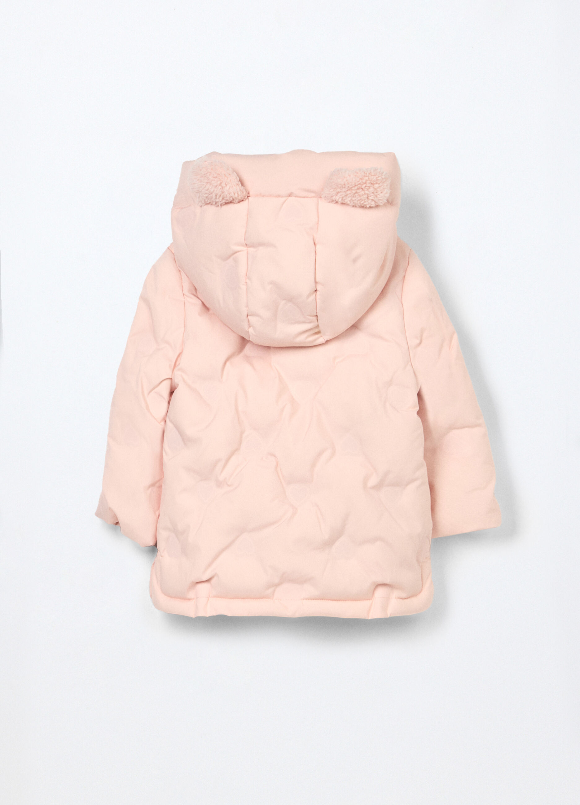 Giubbino imbottito con cappuccio neonata_1