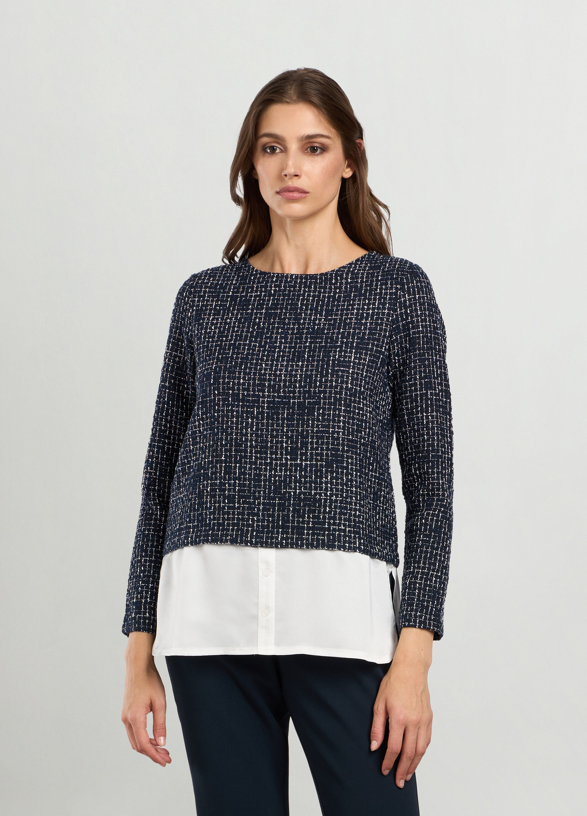 T-shirt con inserto donna_0