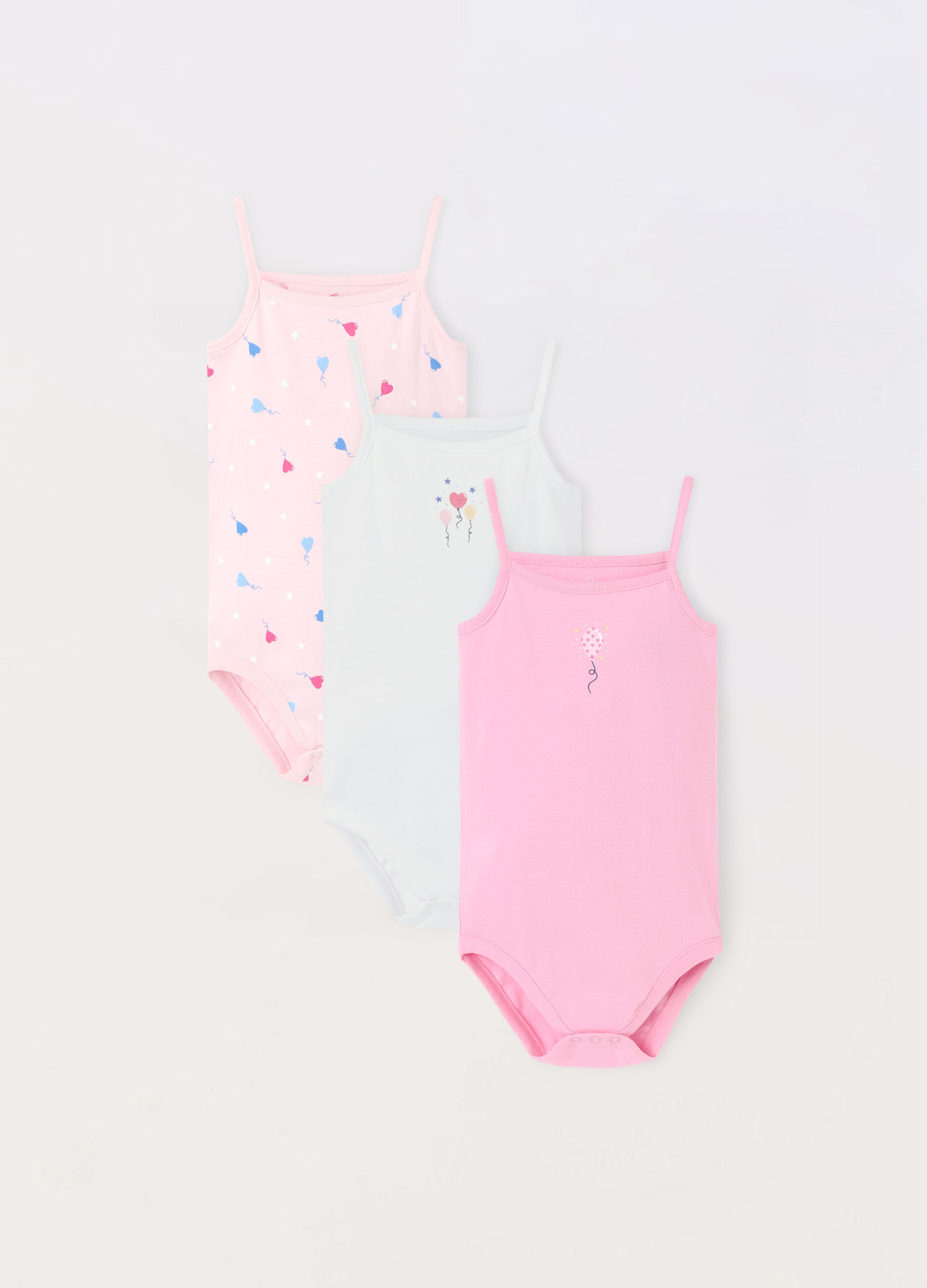 Pack 3 body in puro cotone neonata_0