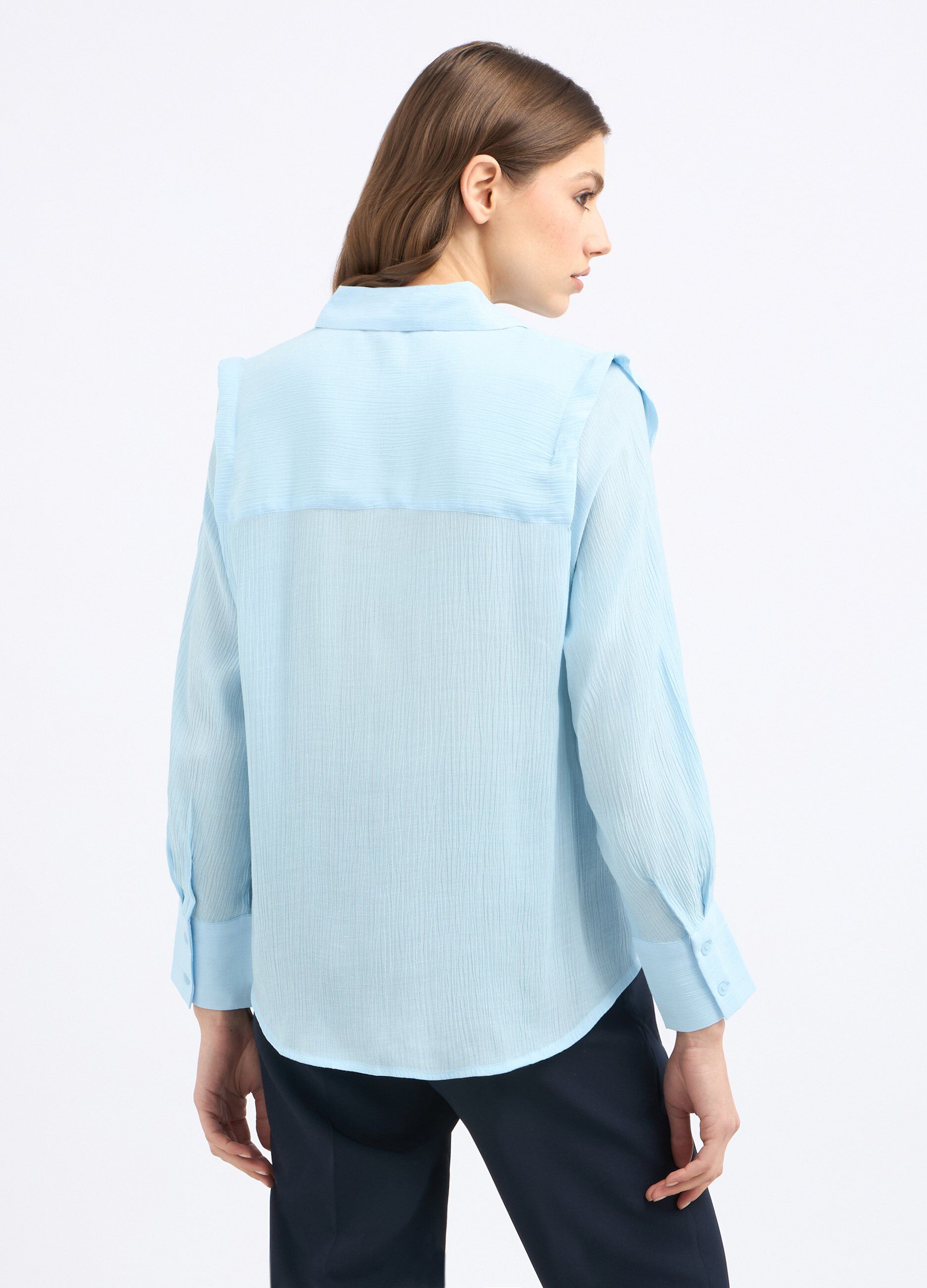 Camicia crepe in misto viscosa donna_1
