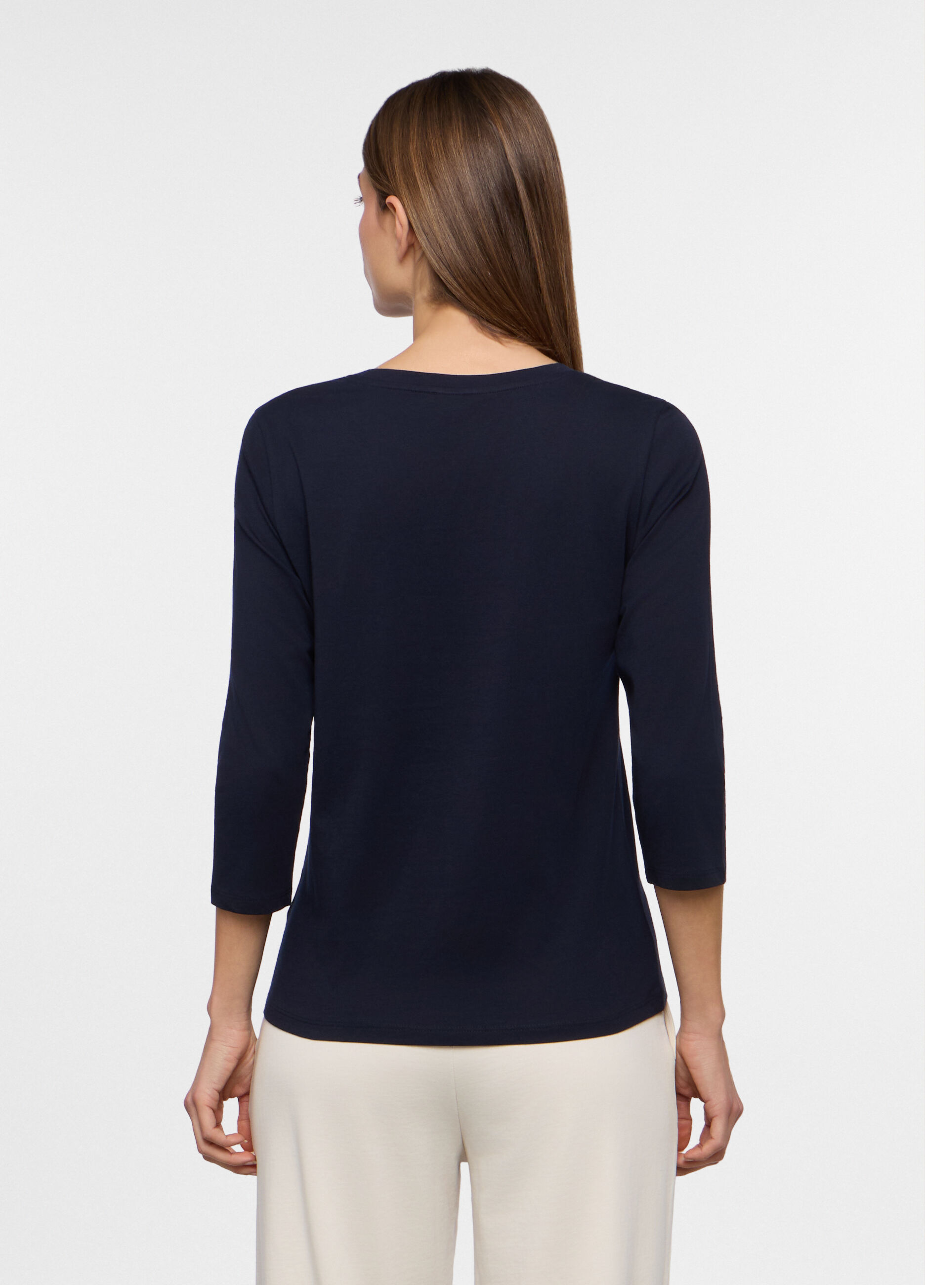 T-shirt girocollo donna_1