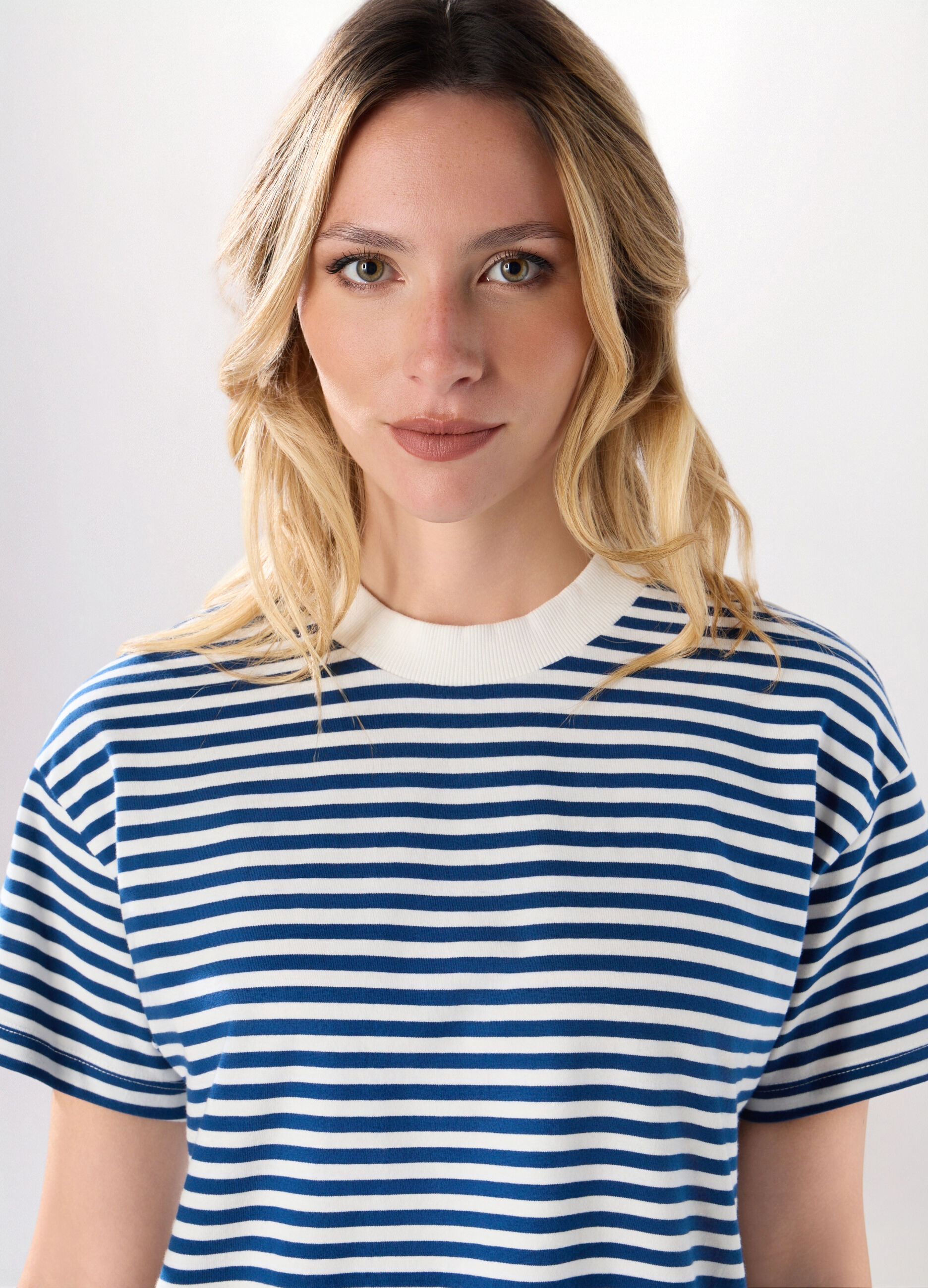 T-shirt in jersey di puro cotone donna_2