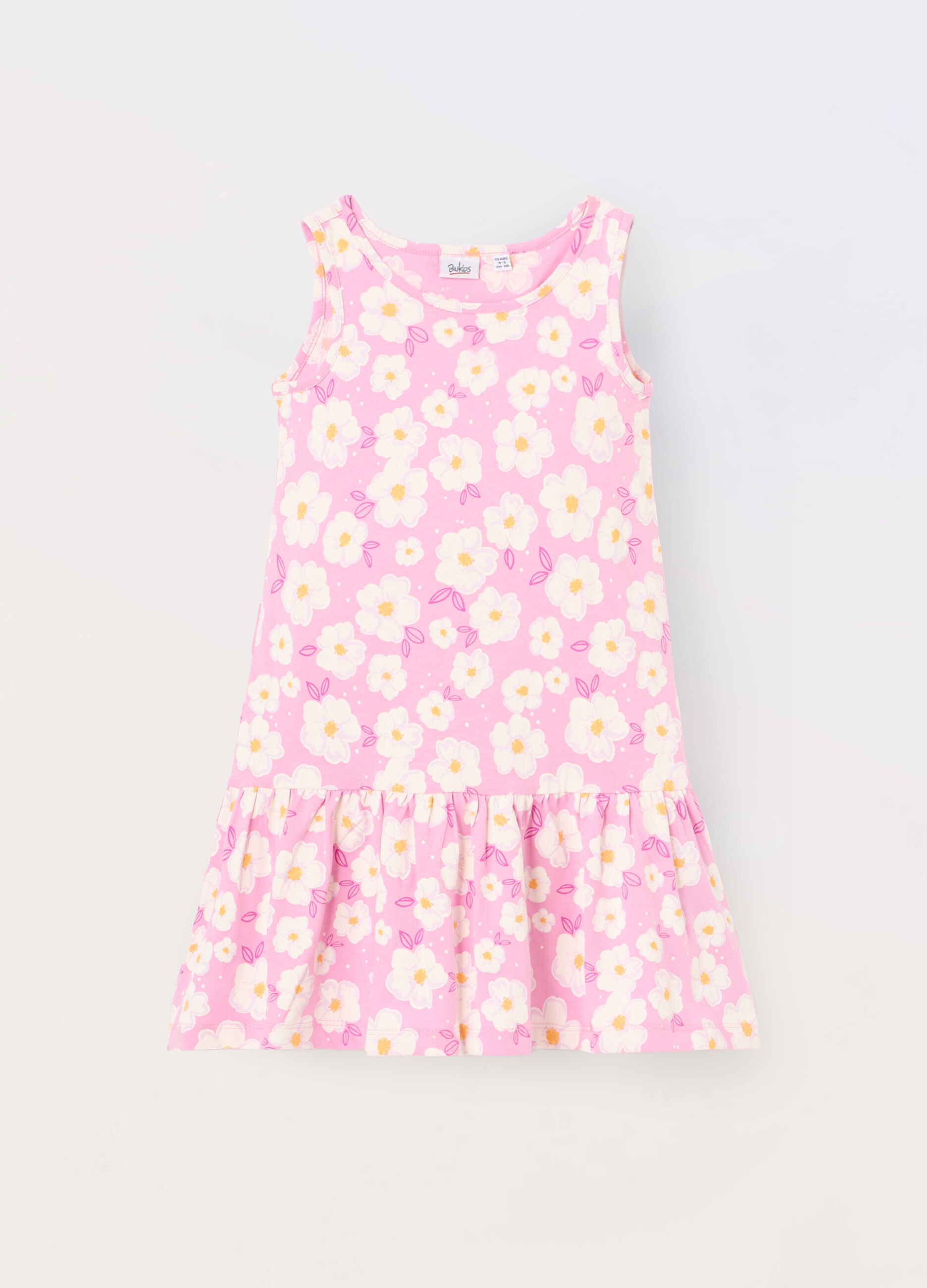 Vestito in jersey di puro cotone bambina