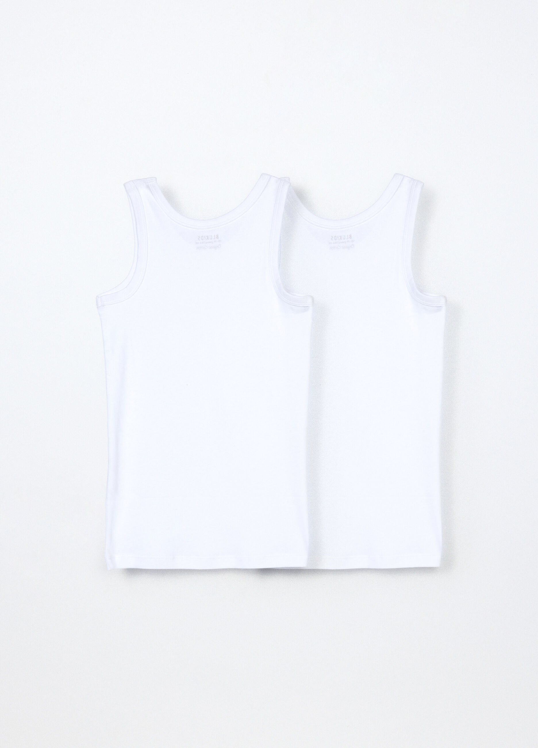 Pack 2 canotte in costina di puro cotone ragazzo_1