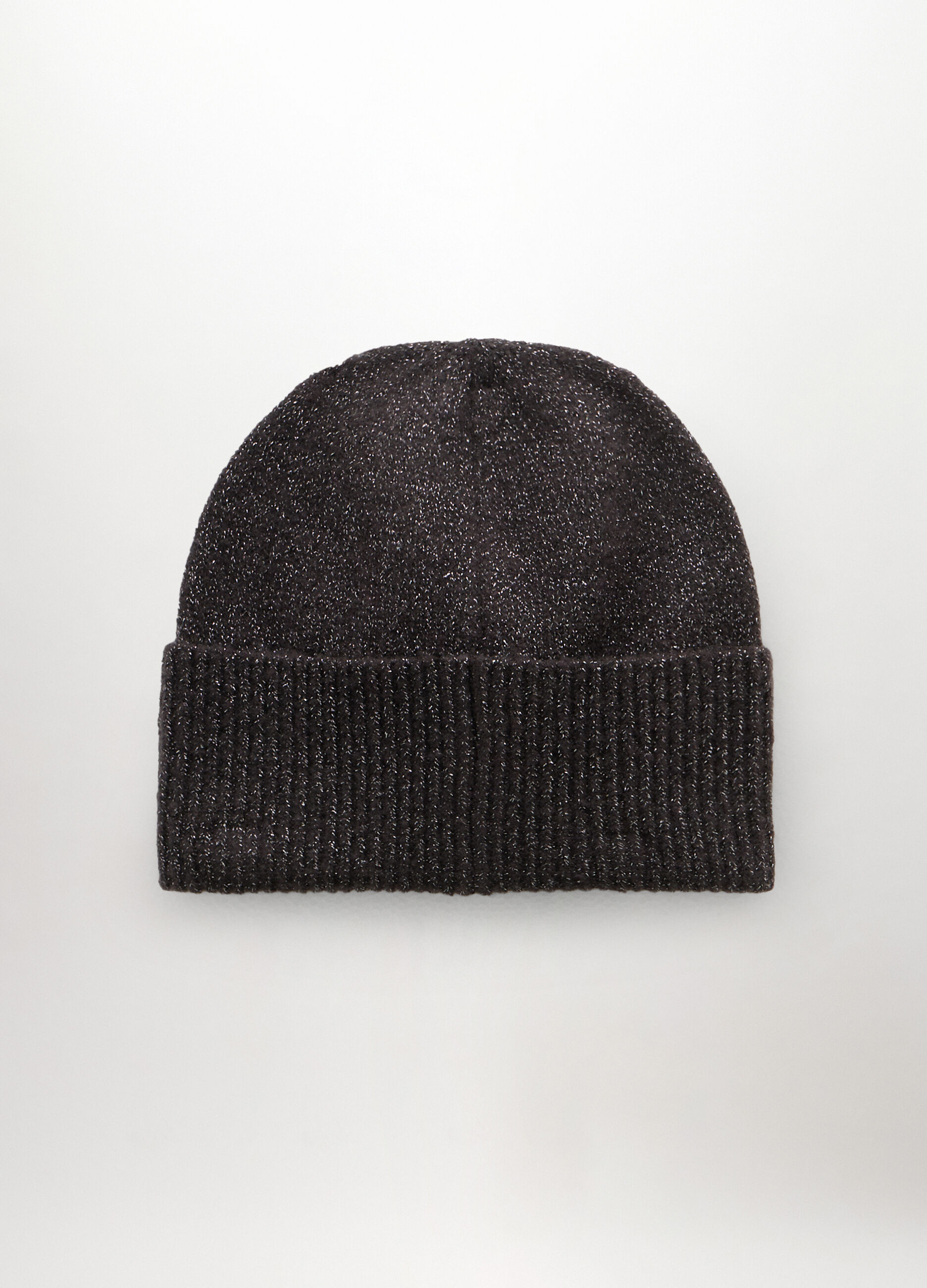 Berretto tricot con filo lurex donna_1