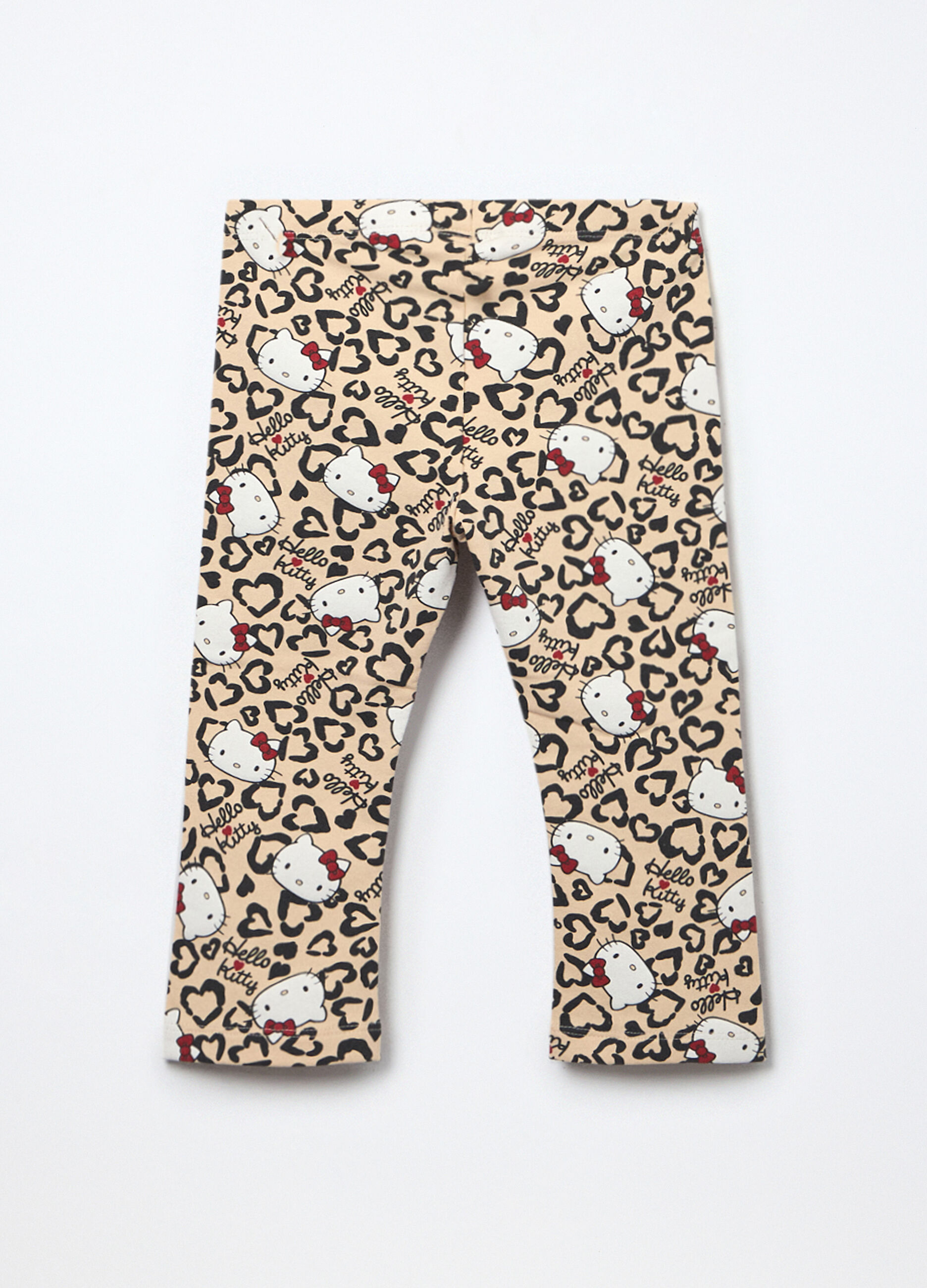 Leggings in french terry Hello Kitty di cotone stretch neonata_1