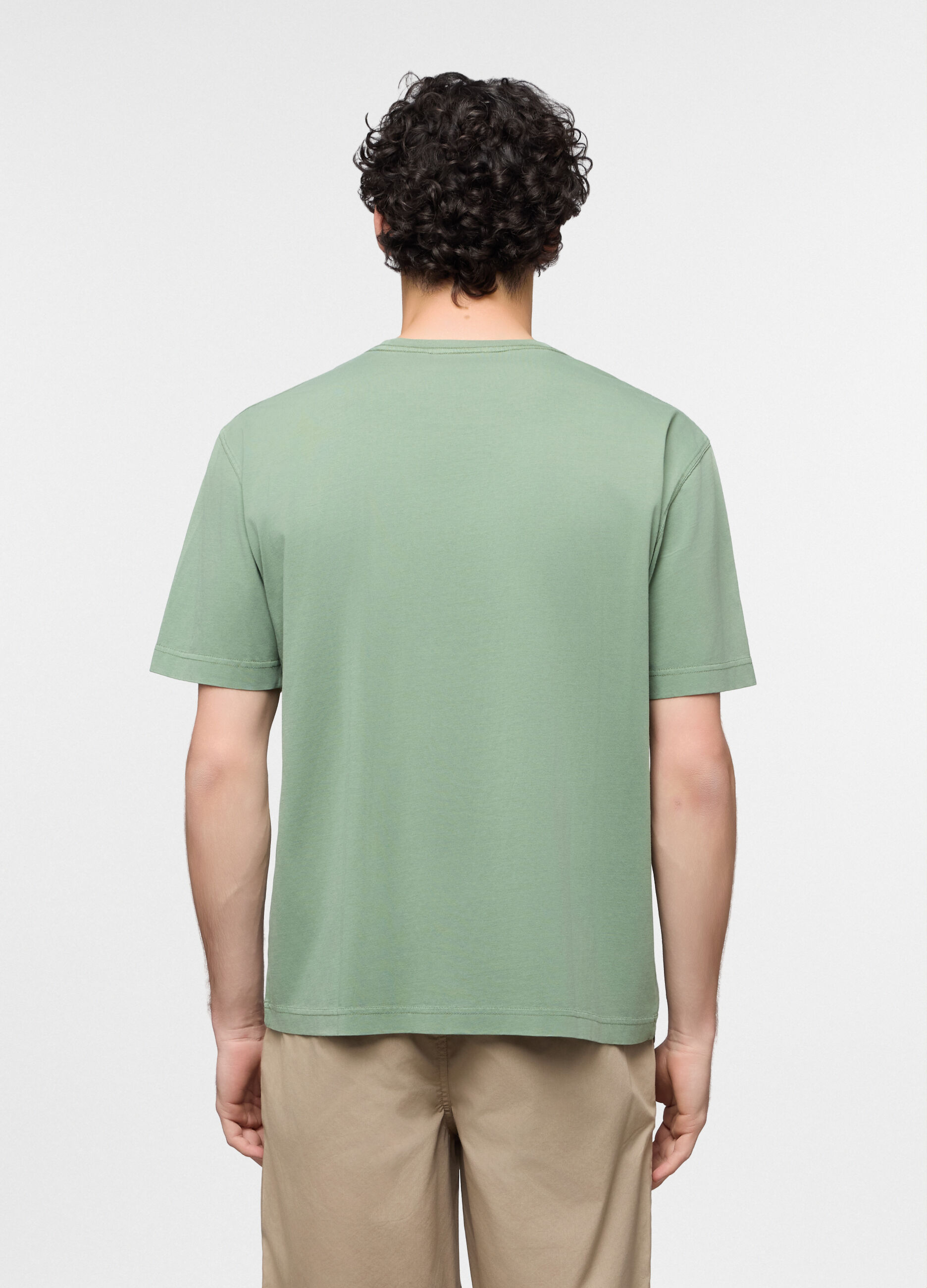 T-shirt loose fit in jersey di cotone uomo_1