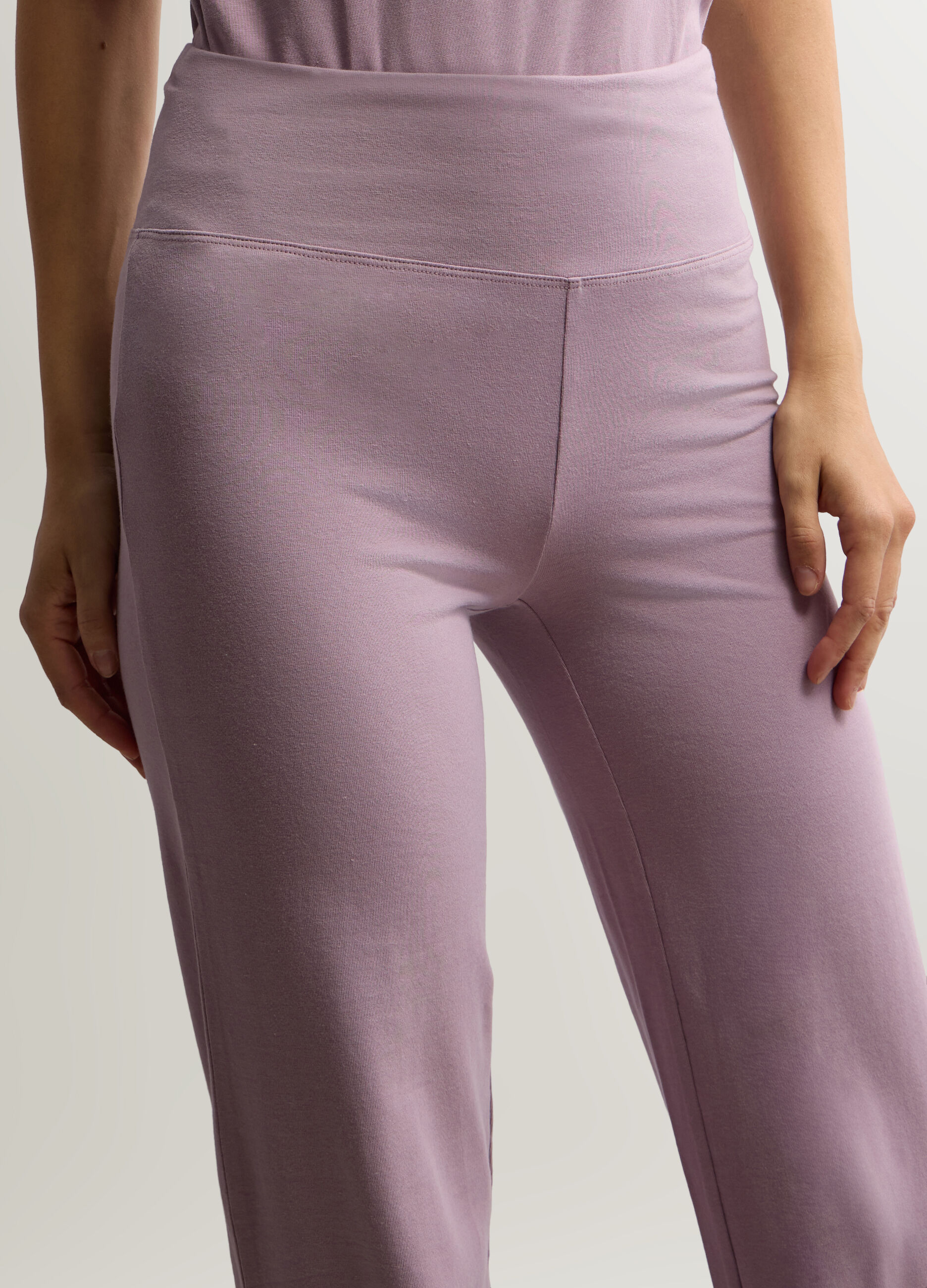 Leggins Fit Regular in jersey di cotone stretch donna_3