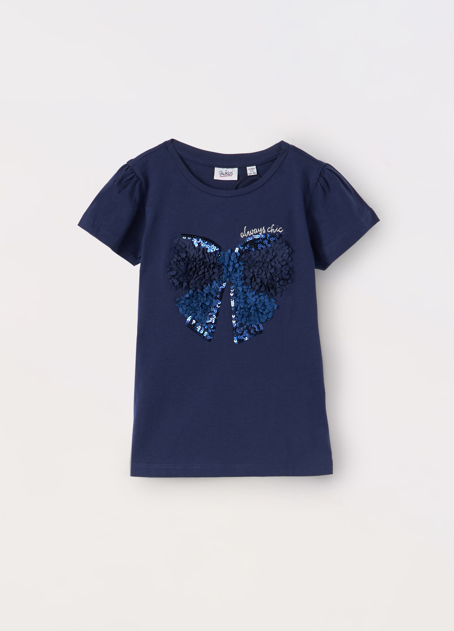 T-shirt in jersey di puro cotone bambina_0