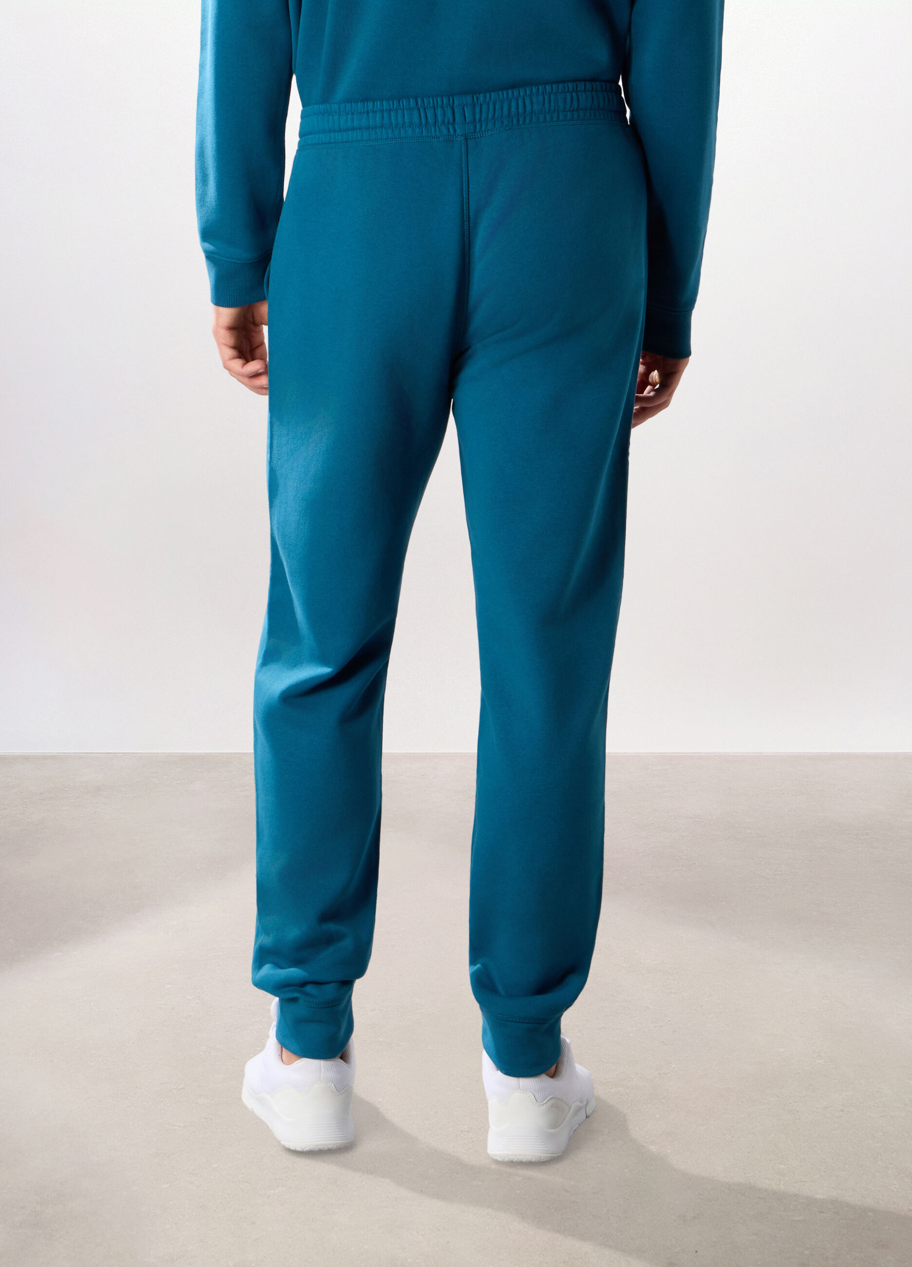 Jogger in felpa misto cotone uomo_1