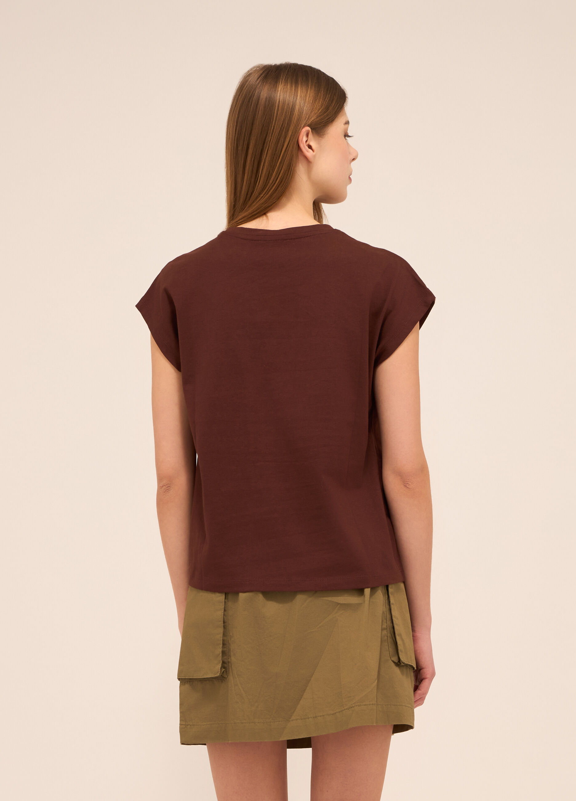 T-shirt in puro cotone donna_1