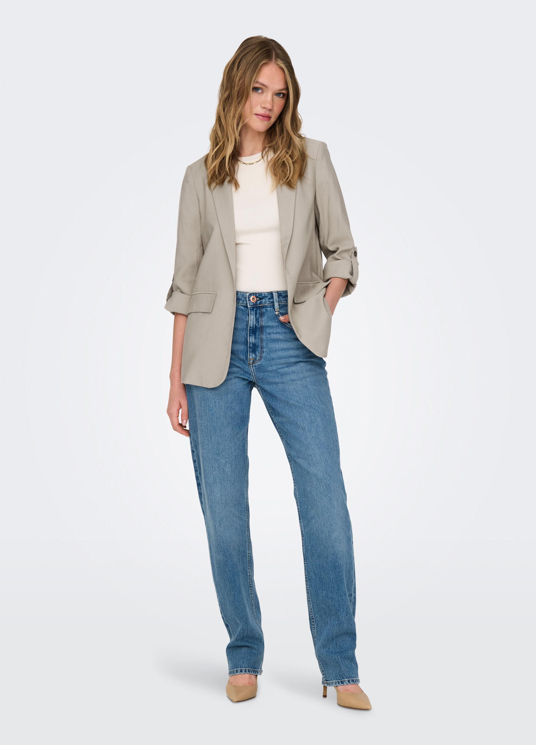 Blazer con collo revers donna