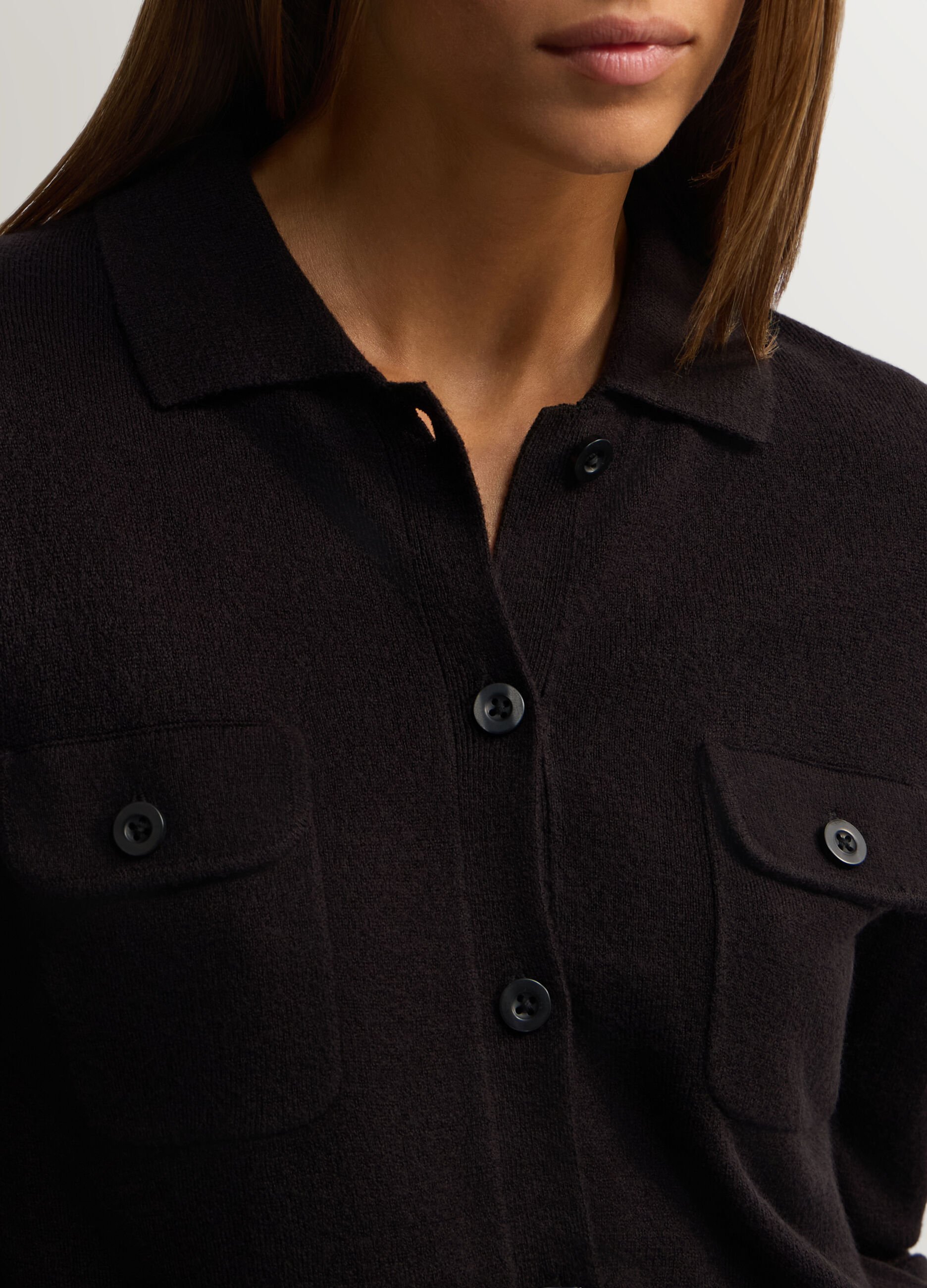 Cardigan con colletto alla francese donna_2