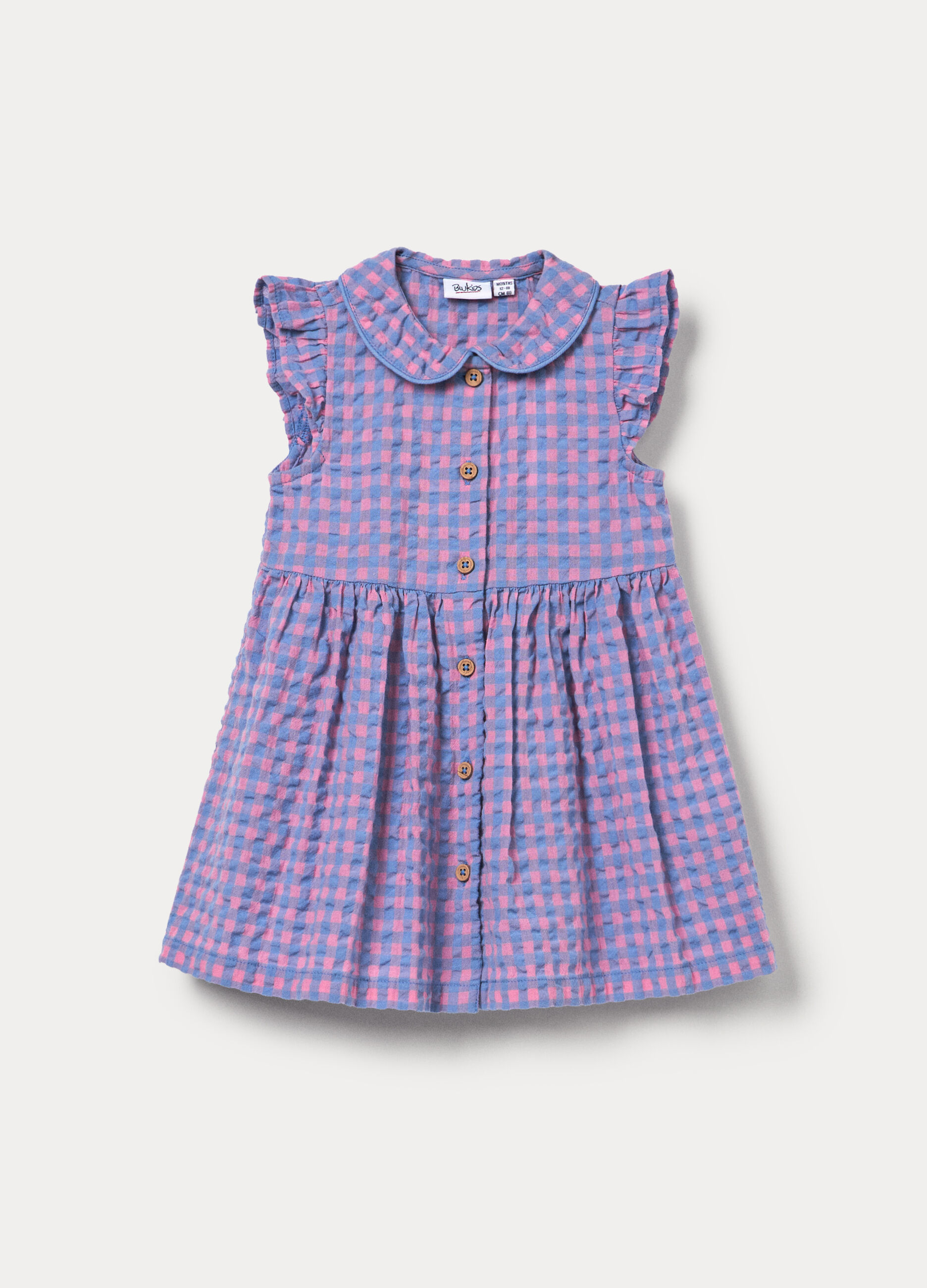 Vestito in puro cotone seersucker bimba_0