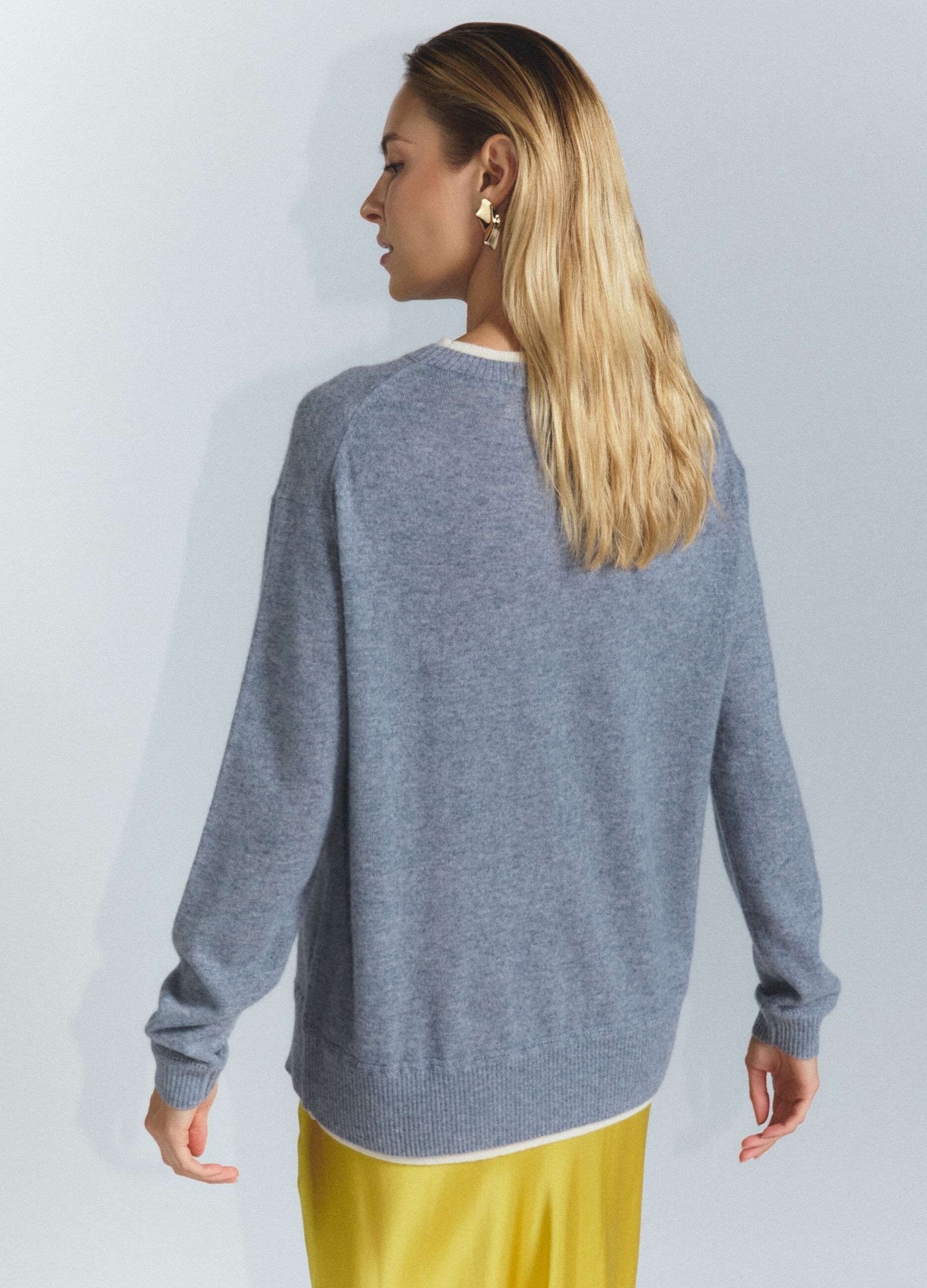 Pullover girocollo in puro cashmere donna_2