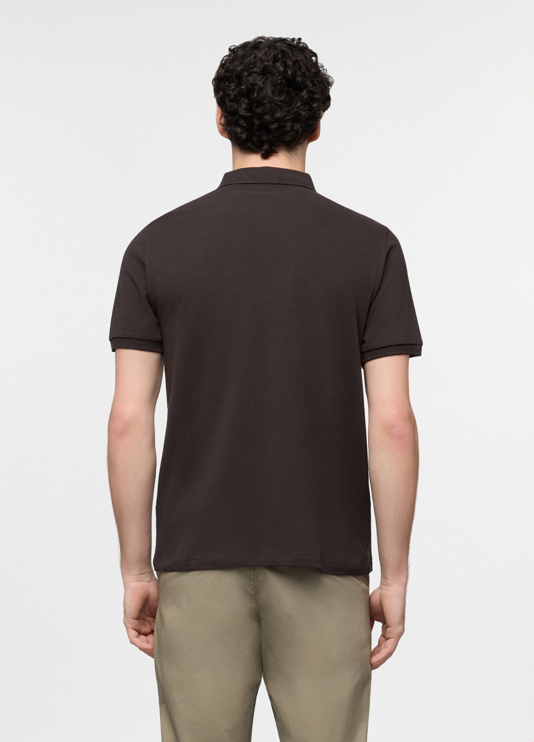 Polo a maniche corte in cotone uomo_1