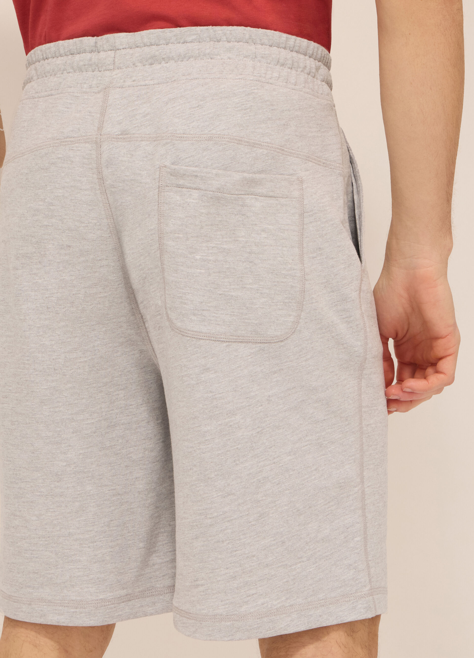 Short sportivi in felpa di cotone uomo_2