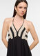 Vestito lungo regular fit in puro cotone donna_2