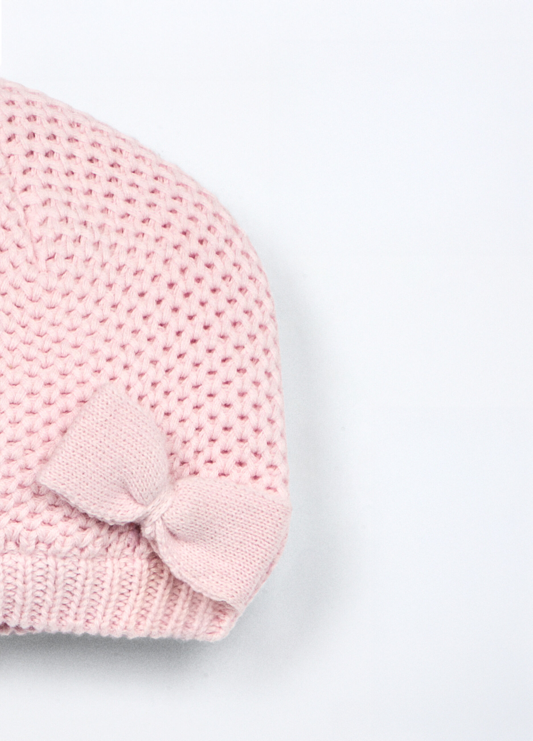 Berretto tricot in puro cotone neonata_2