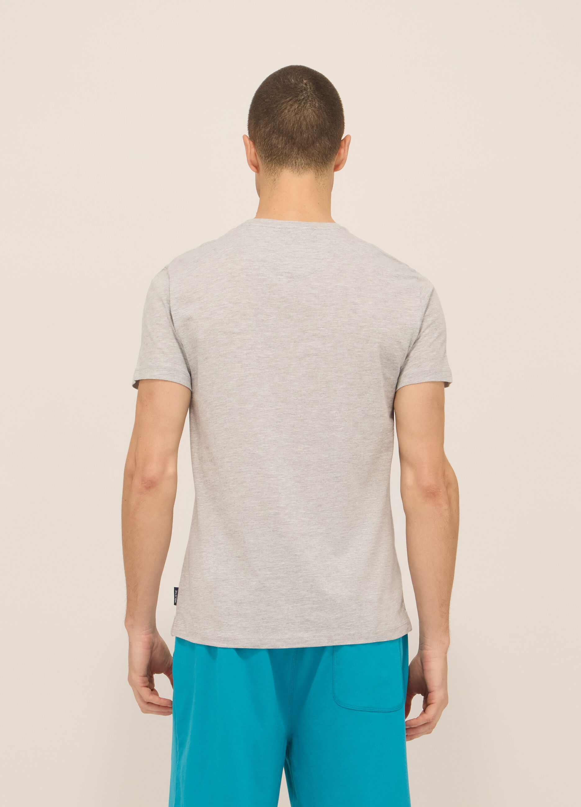 T-shirt girocollo in jersey di cotone uomo_1