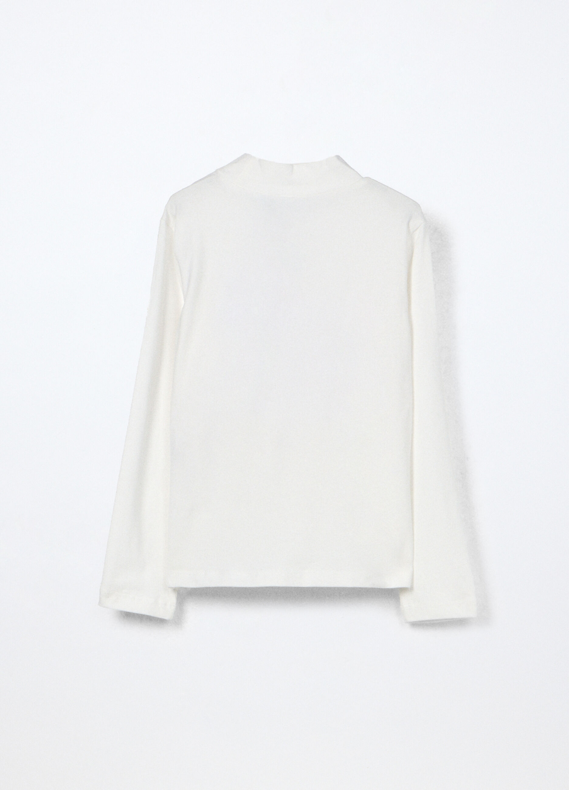 Lupetto in jersey di cotone stretch bambina_1