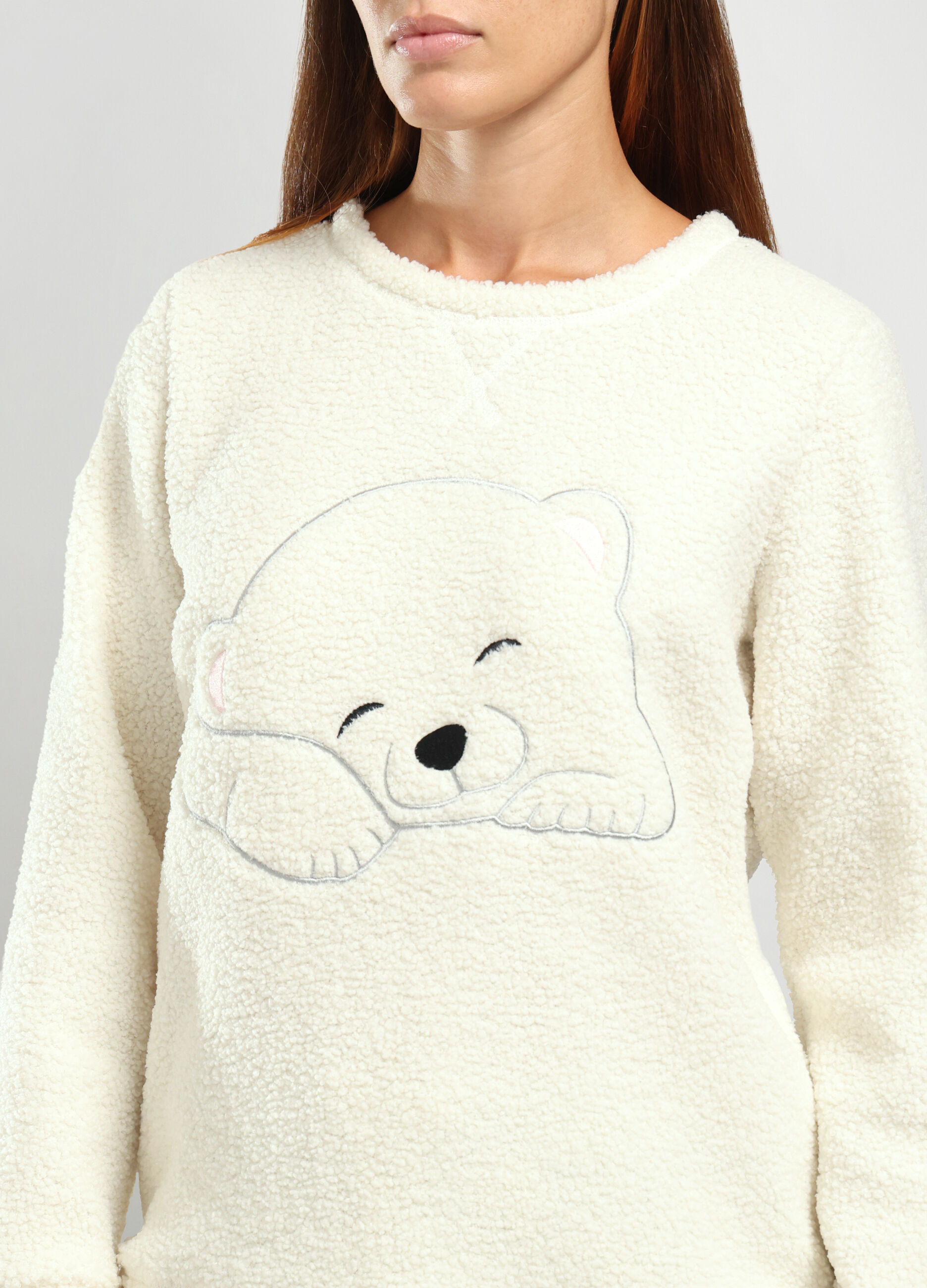 Set pigiama in fleece donna_2