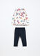 Jogging set in french terry di cotone stretch neonata_1