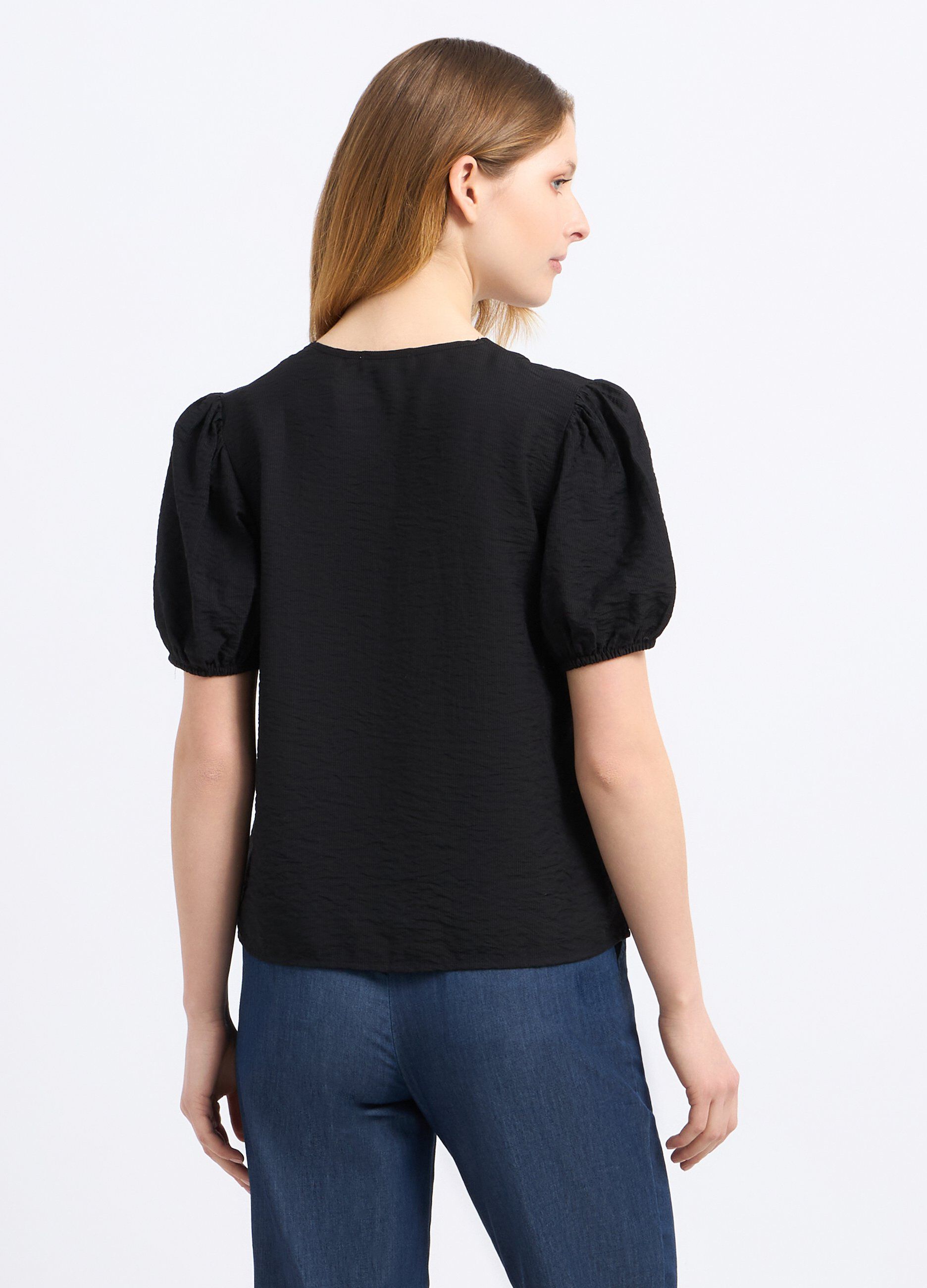 Blusa in costina di misto viscosa donna