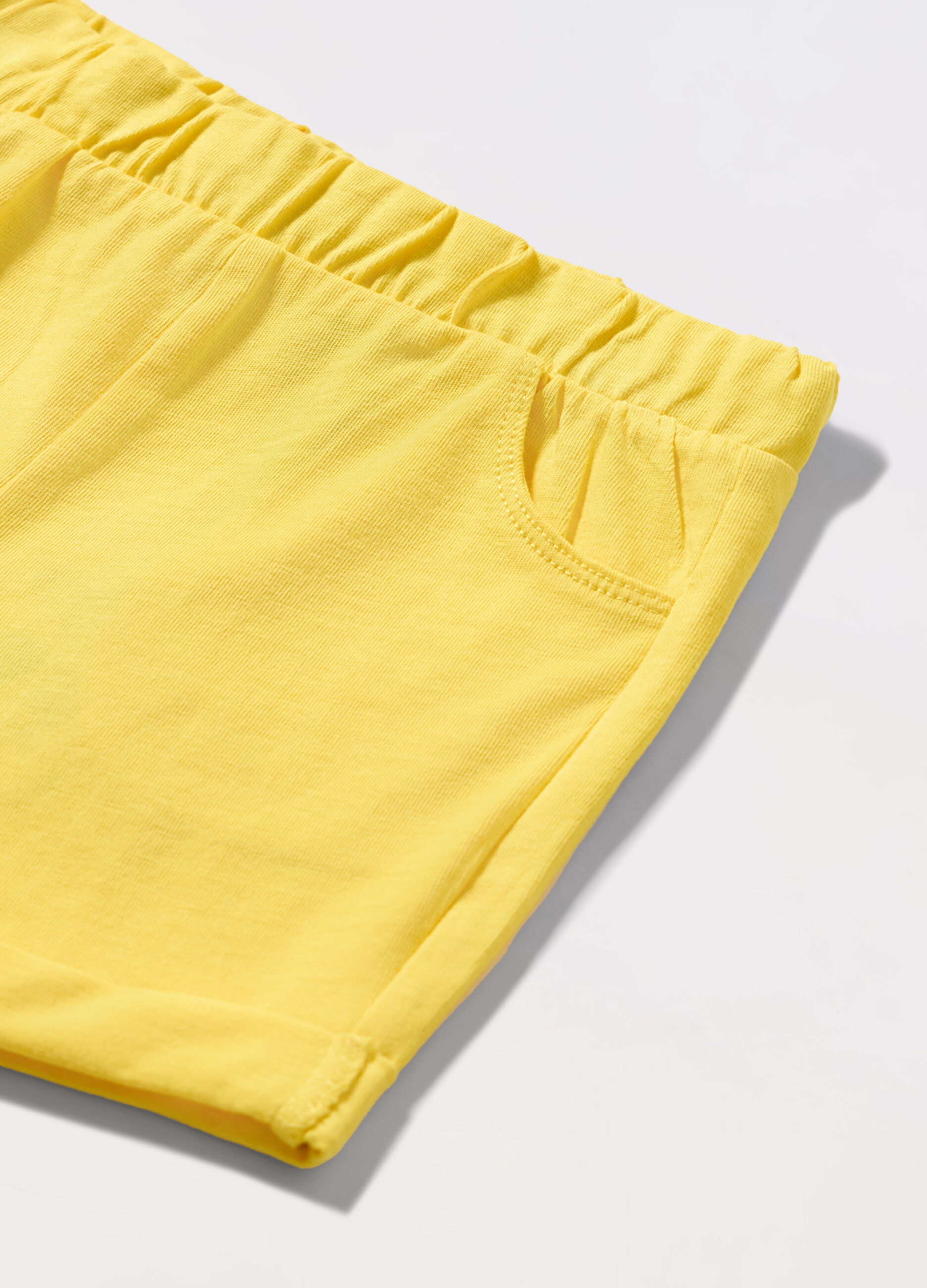 Shorts in jersey di puro cotone neonato_1