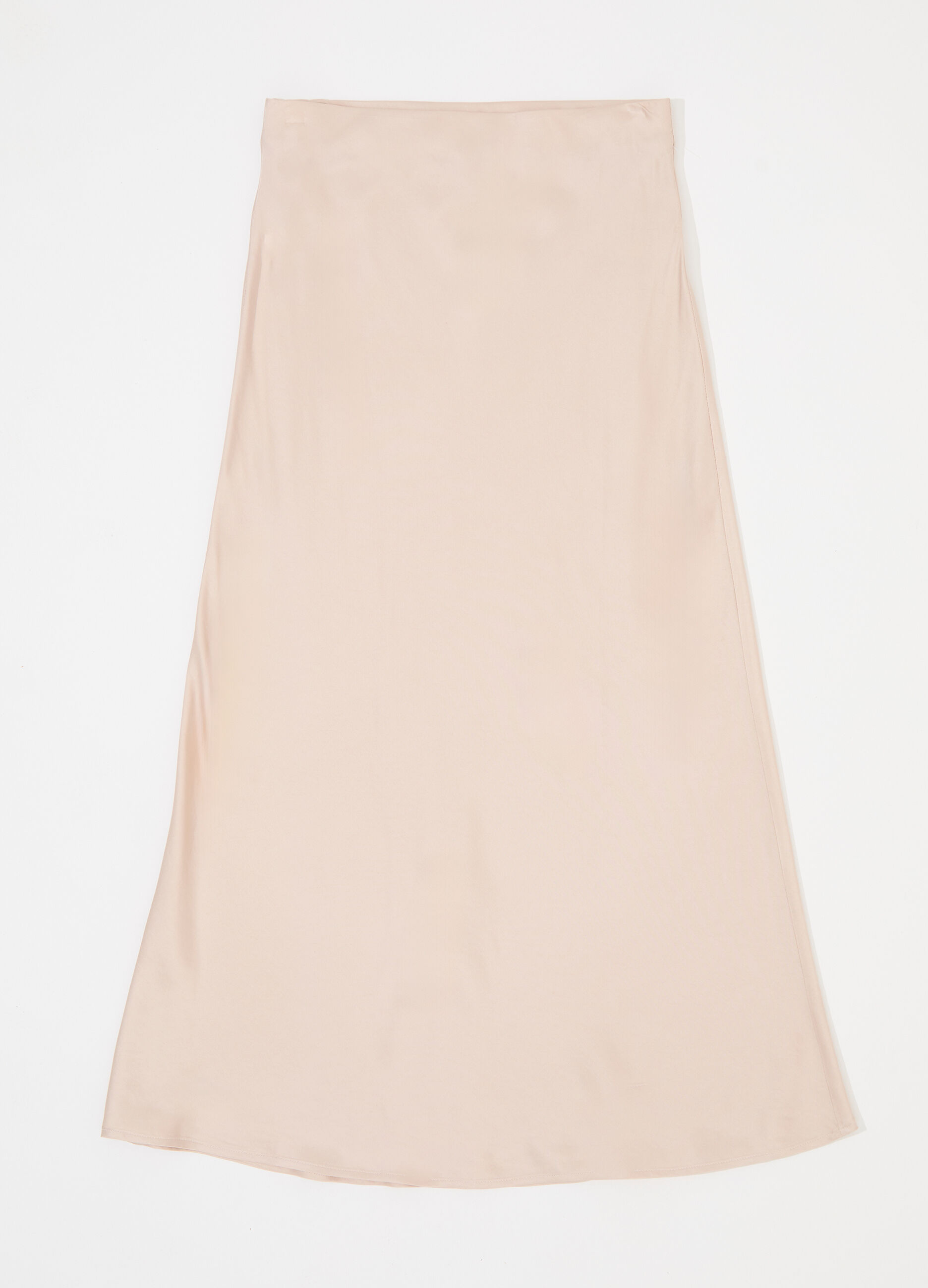 Gonna a tubino lunga in viscosa satin donna_4