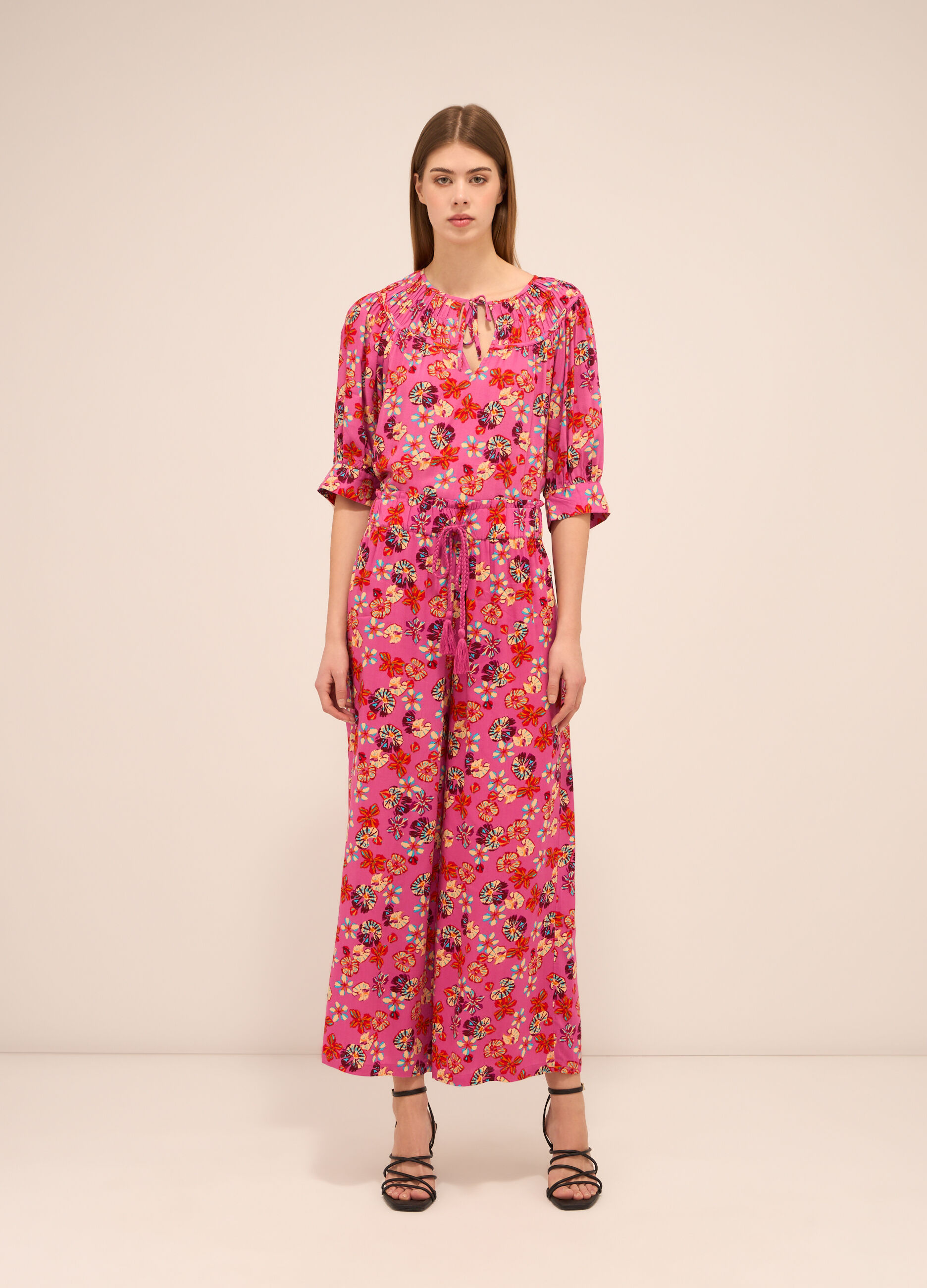 Pantaloni in pura viscosa donna_0