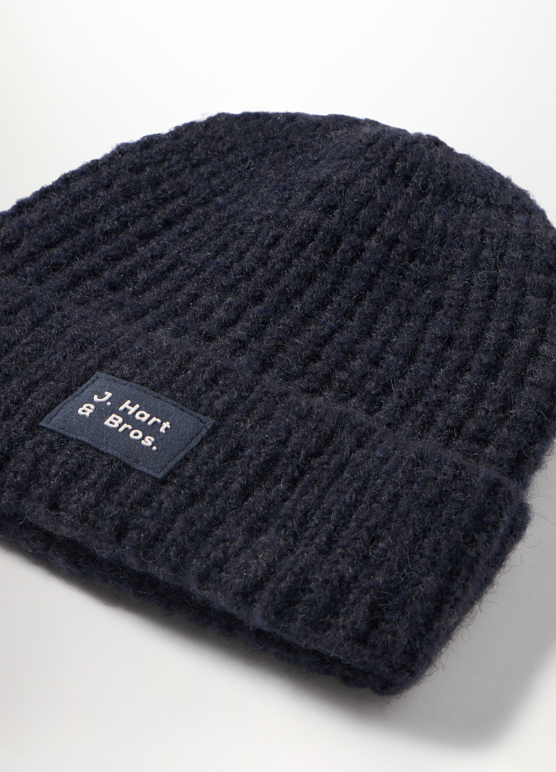 Berretto a coste con logo uomo_2