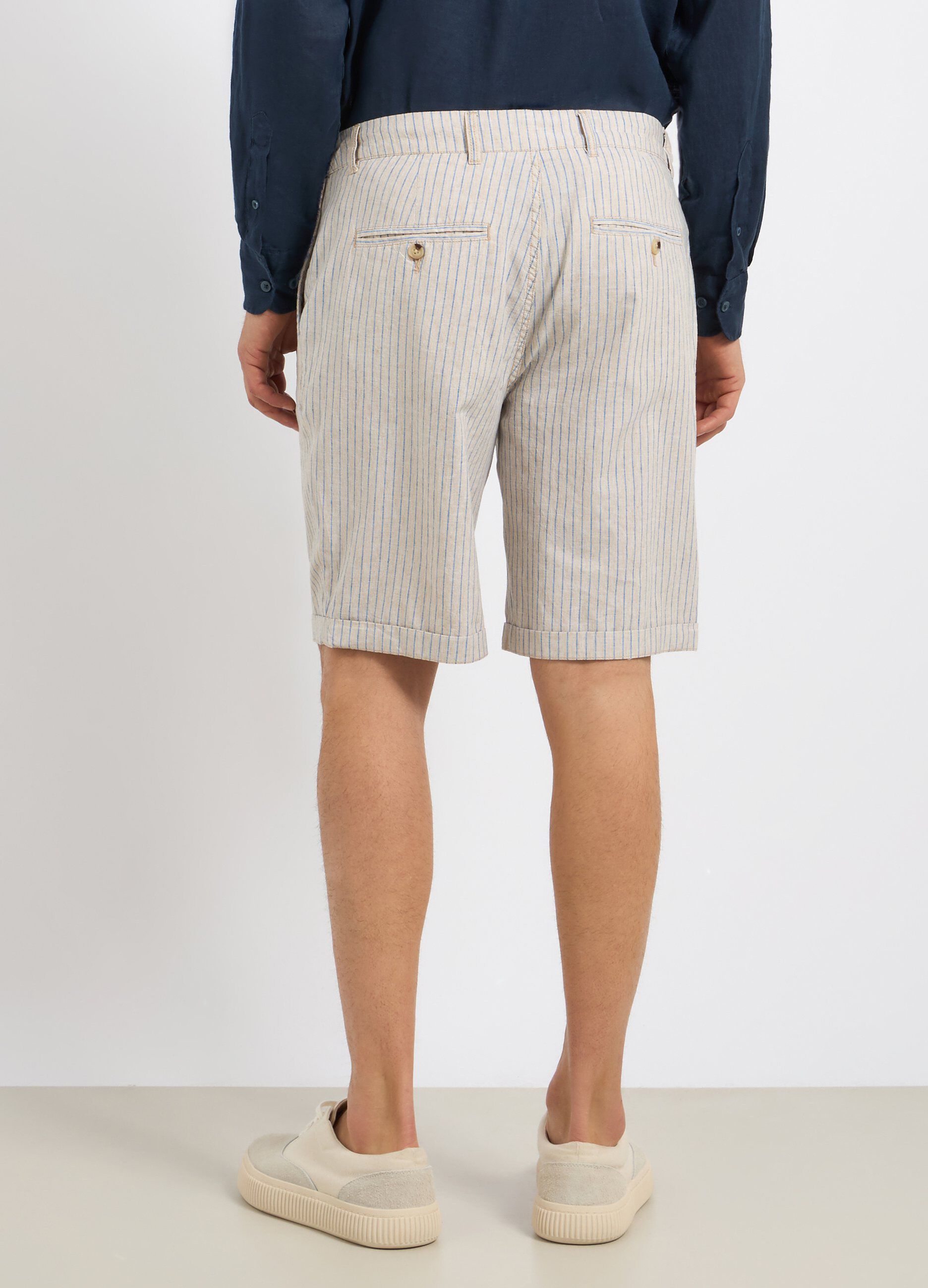 Bermuda in misto lino uomo_1