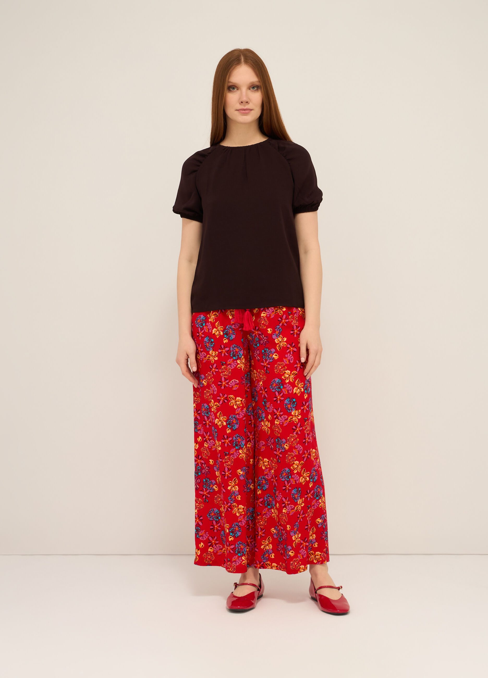 Pantaloni in pura viscosa donna_0