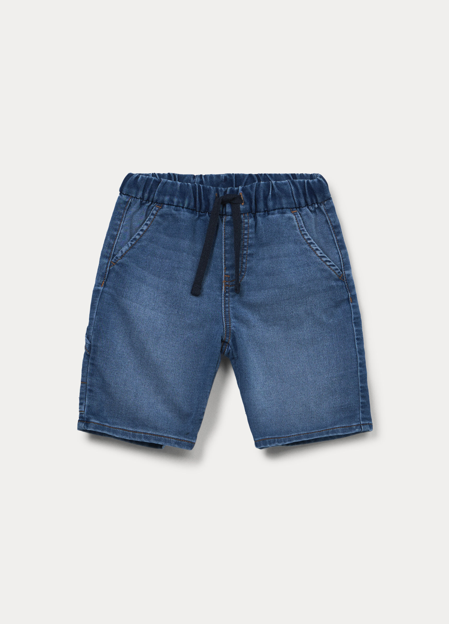 Shorts regular fit in confort stretch denim bambino_0