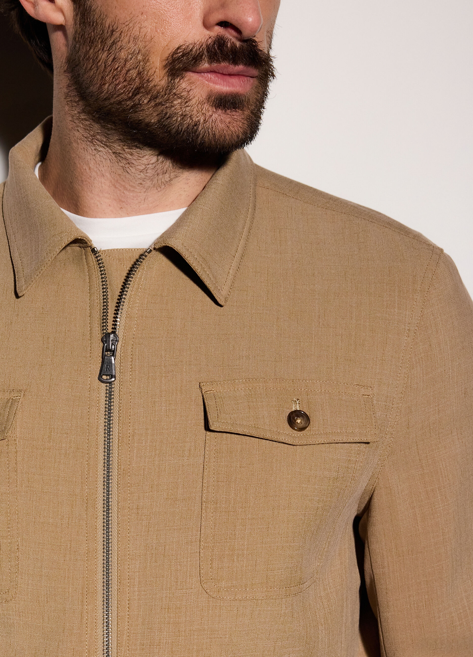 Giacca a camicia con zip uomo_2