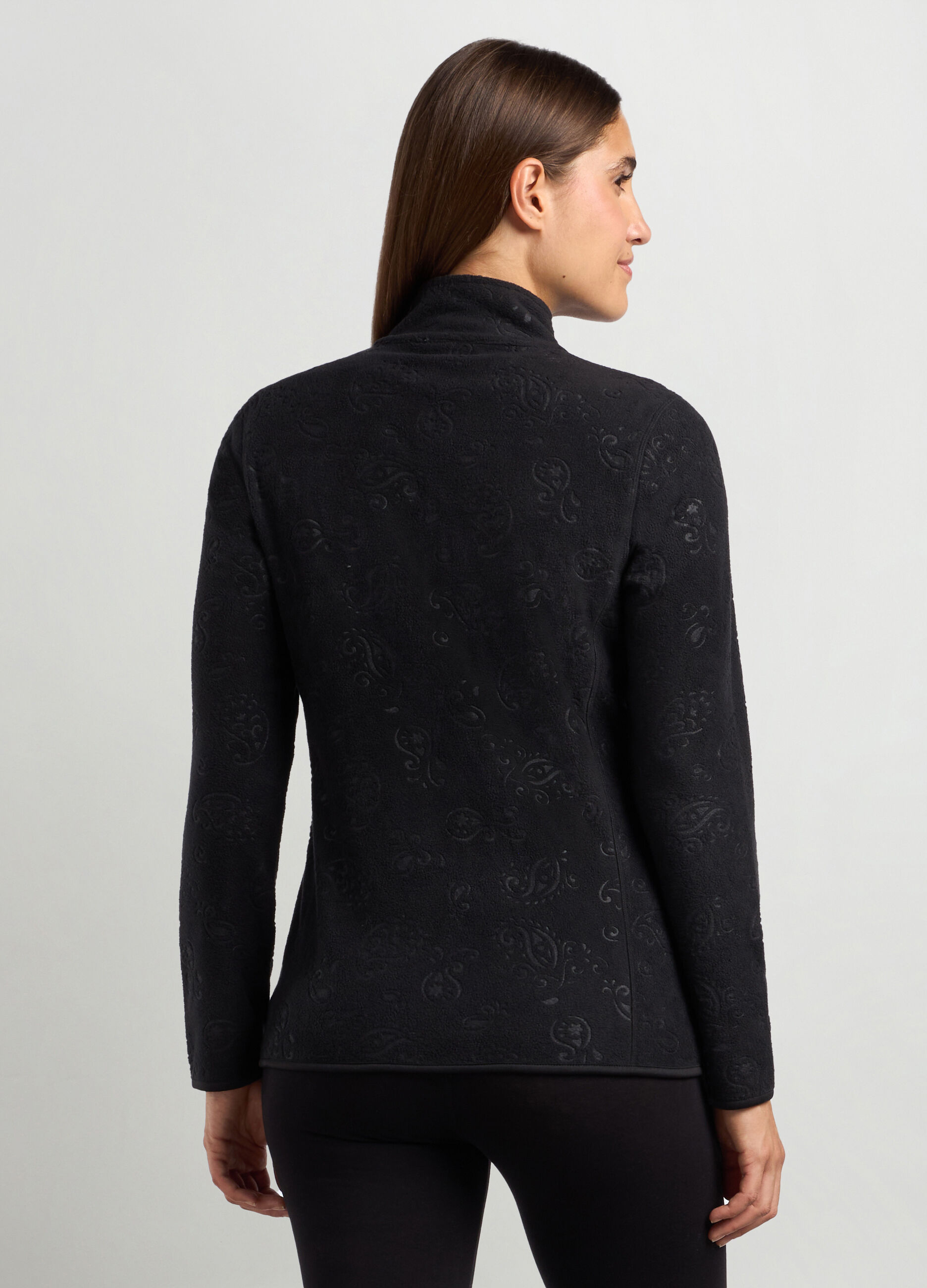 Felpa in pile full zip donna _1