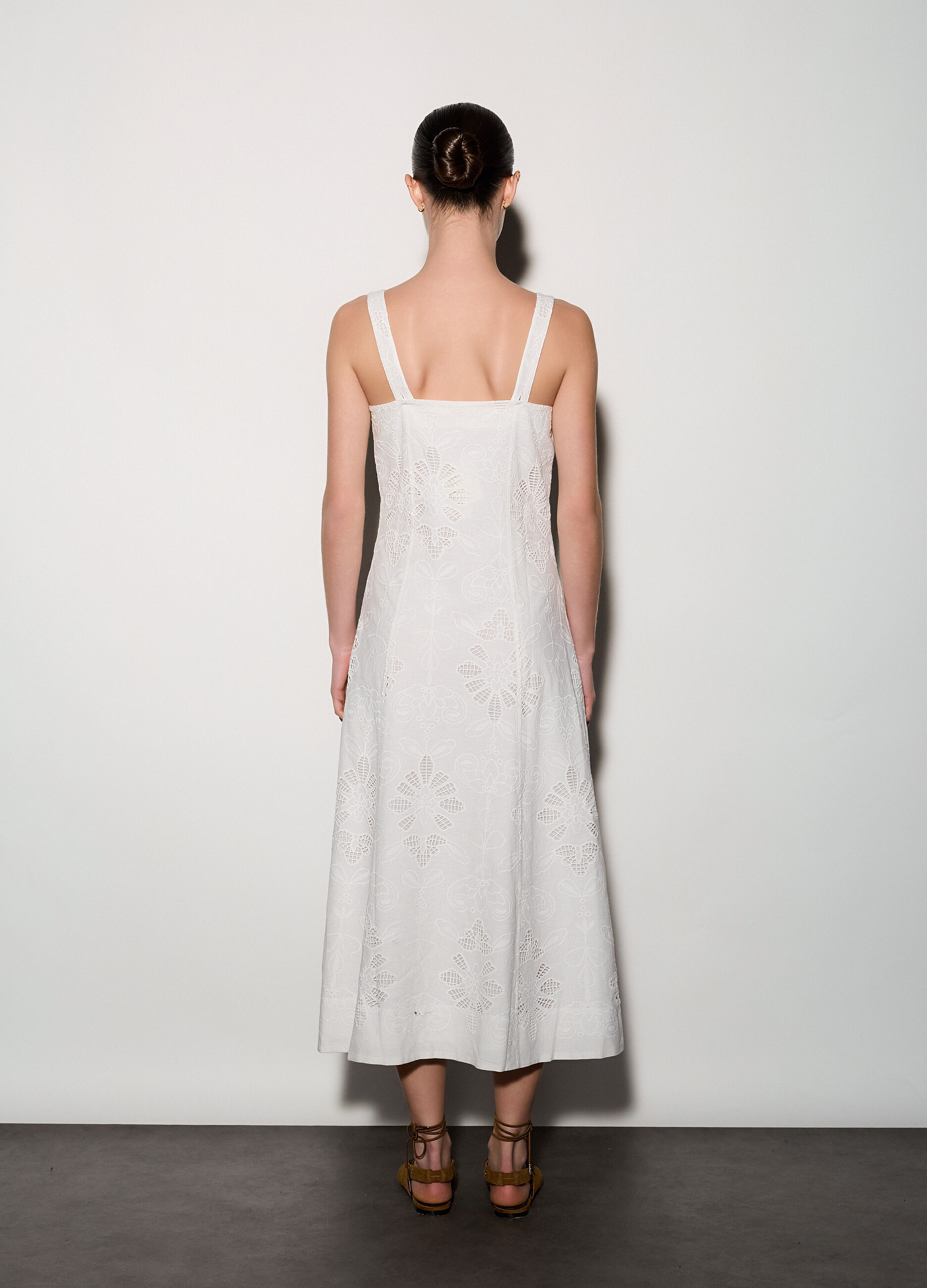 Abito lungo misto lino donna_2
