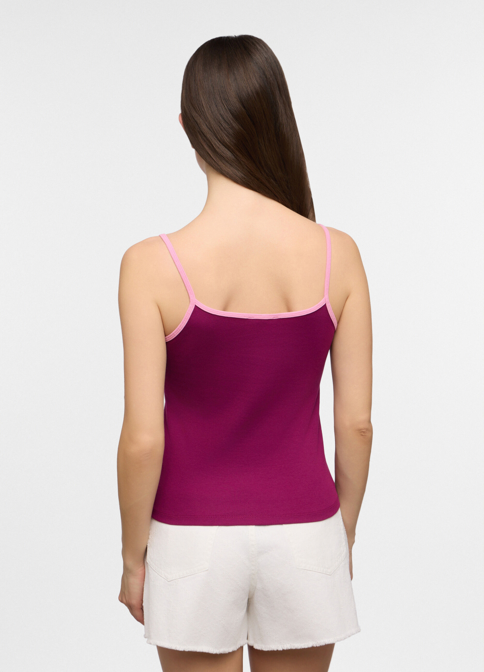 Top fitted in costina stretch donna_1