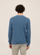 Maglione girocollo in cotone a maglia rasata uomo_1
