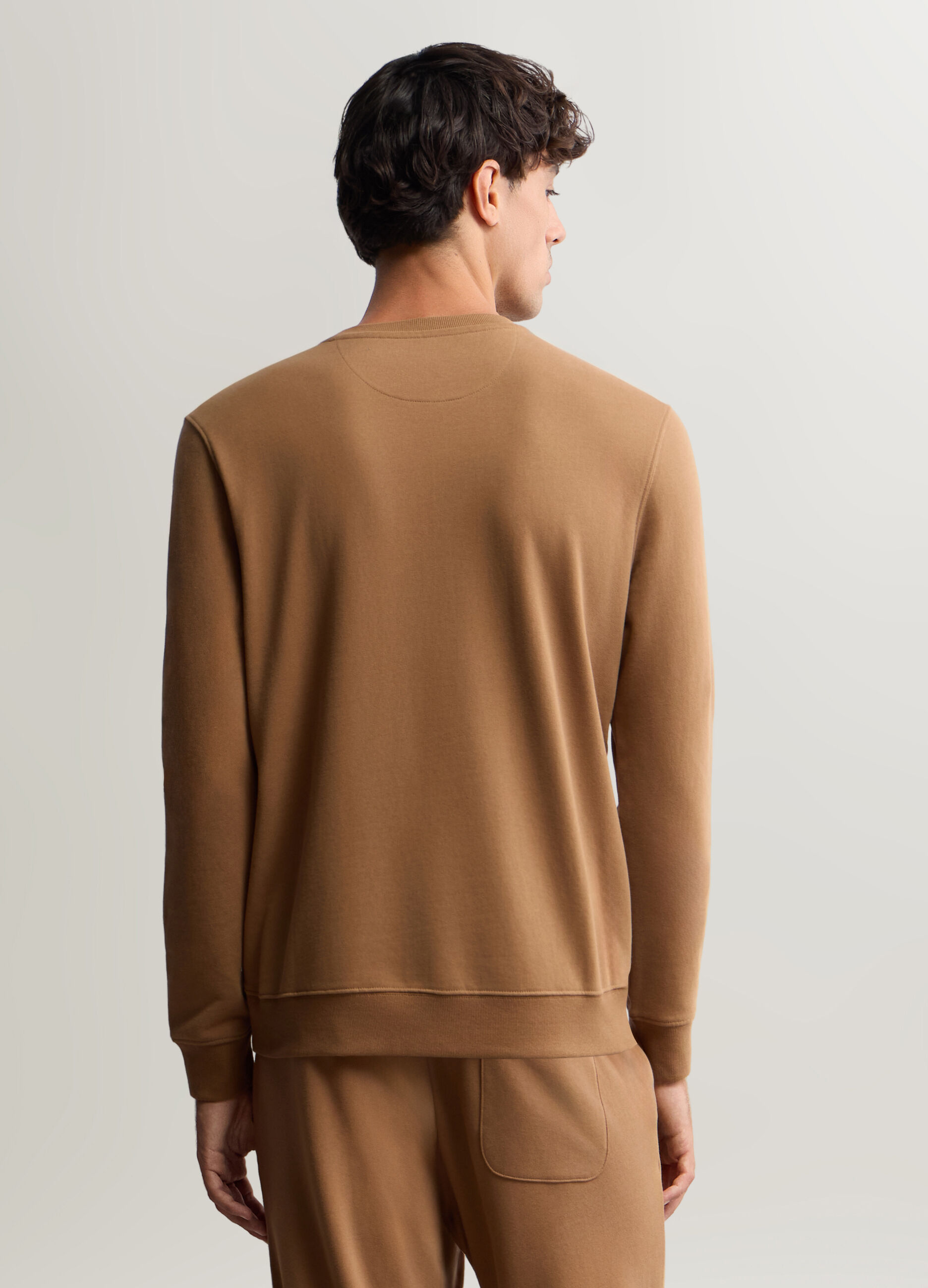 Felpa girocollo in cotone uomo_1